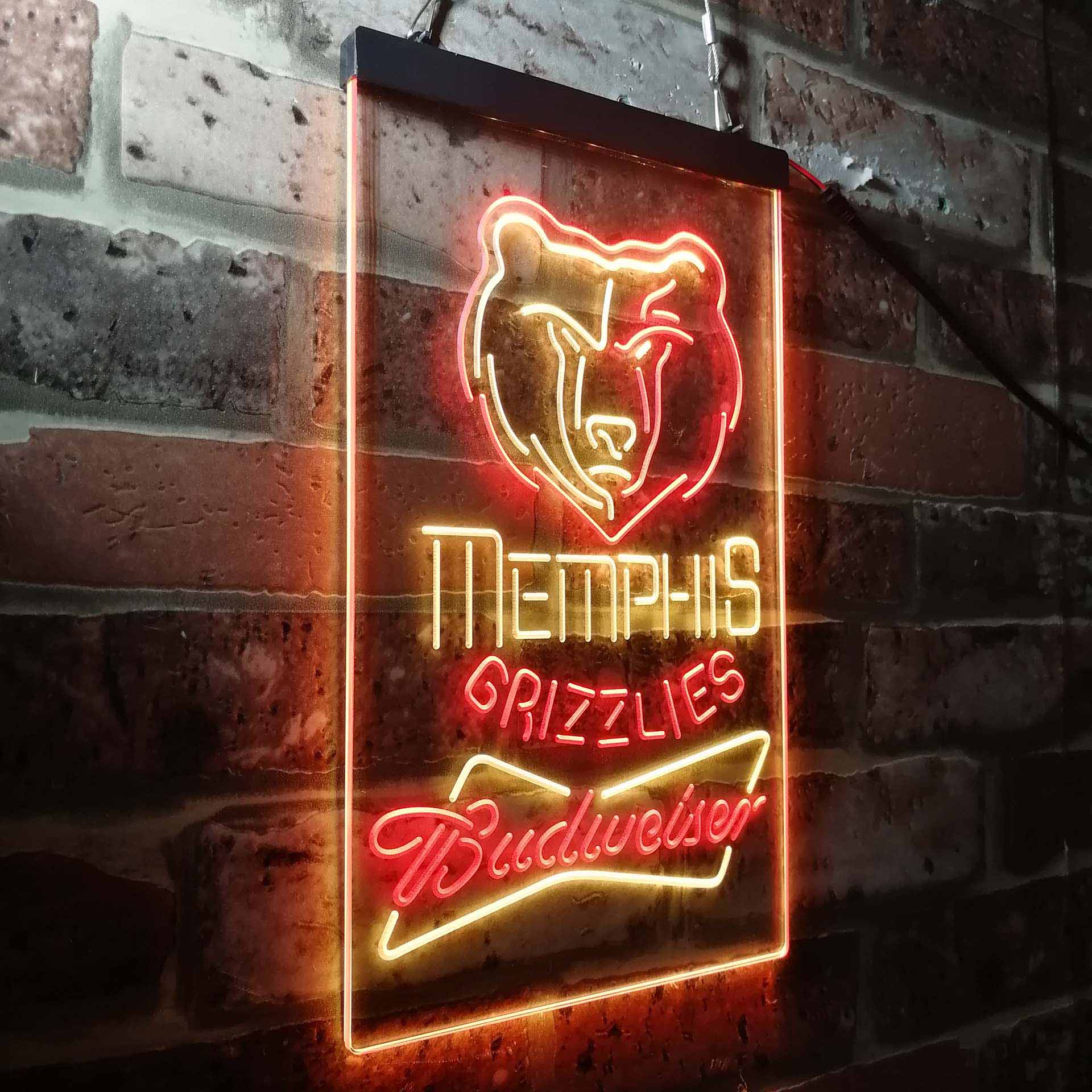 Memphis Grizzlies Budweiser Neon-Like LED Sign - Image 16
