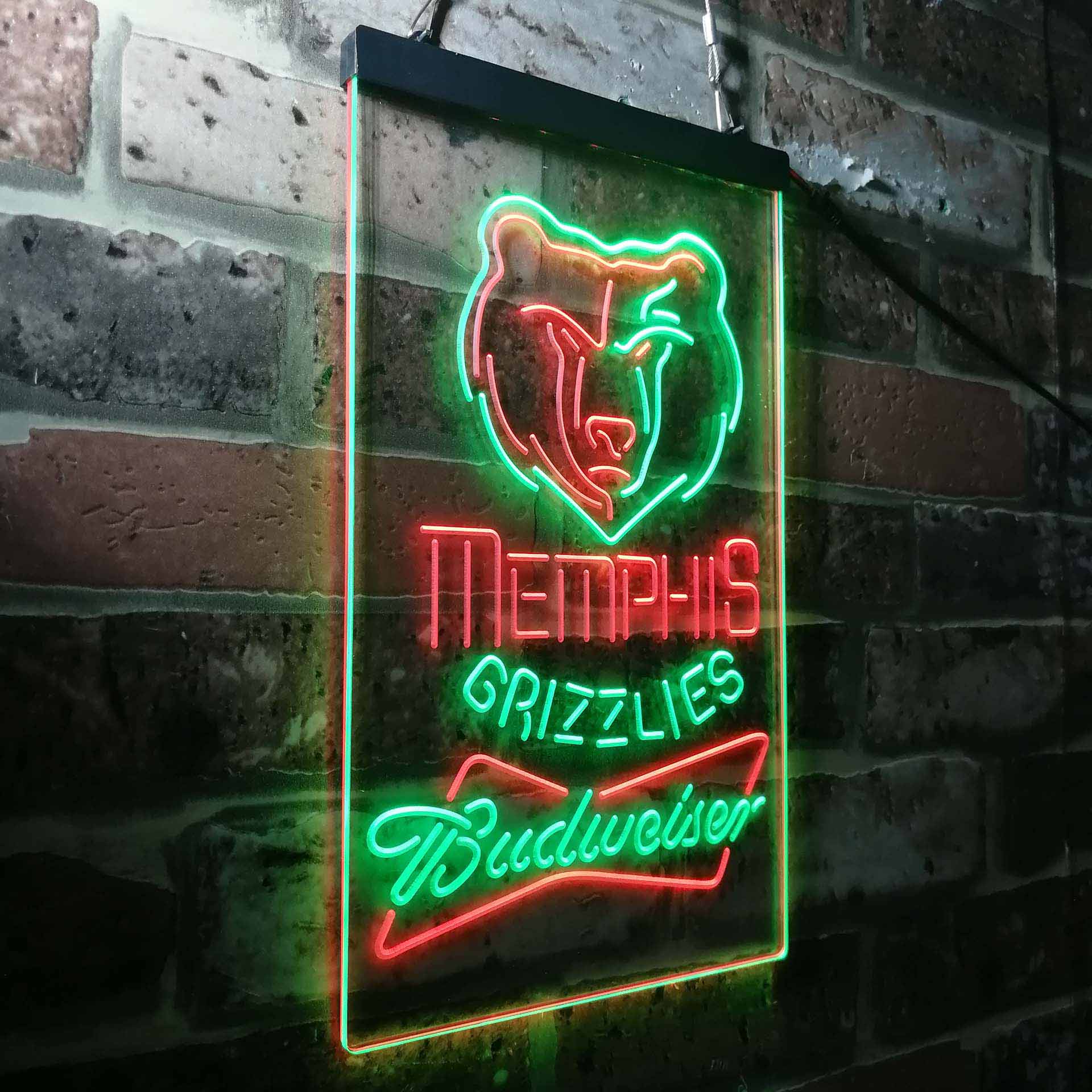 Memphis Grizzlies Budweiser Neon-Like LED Sign - Image 19