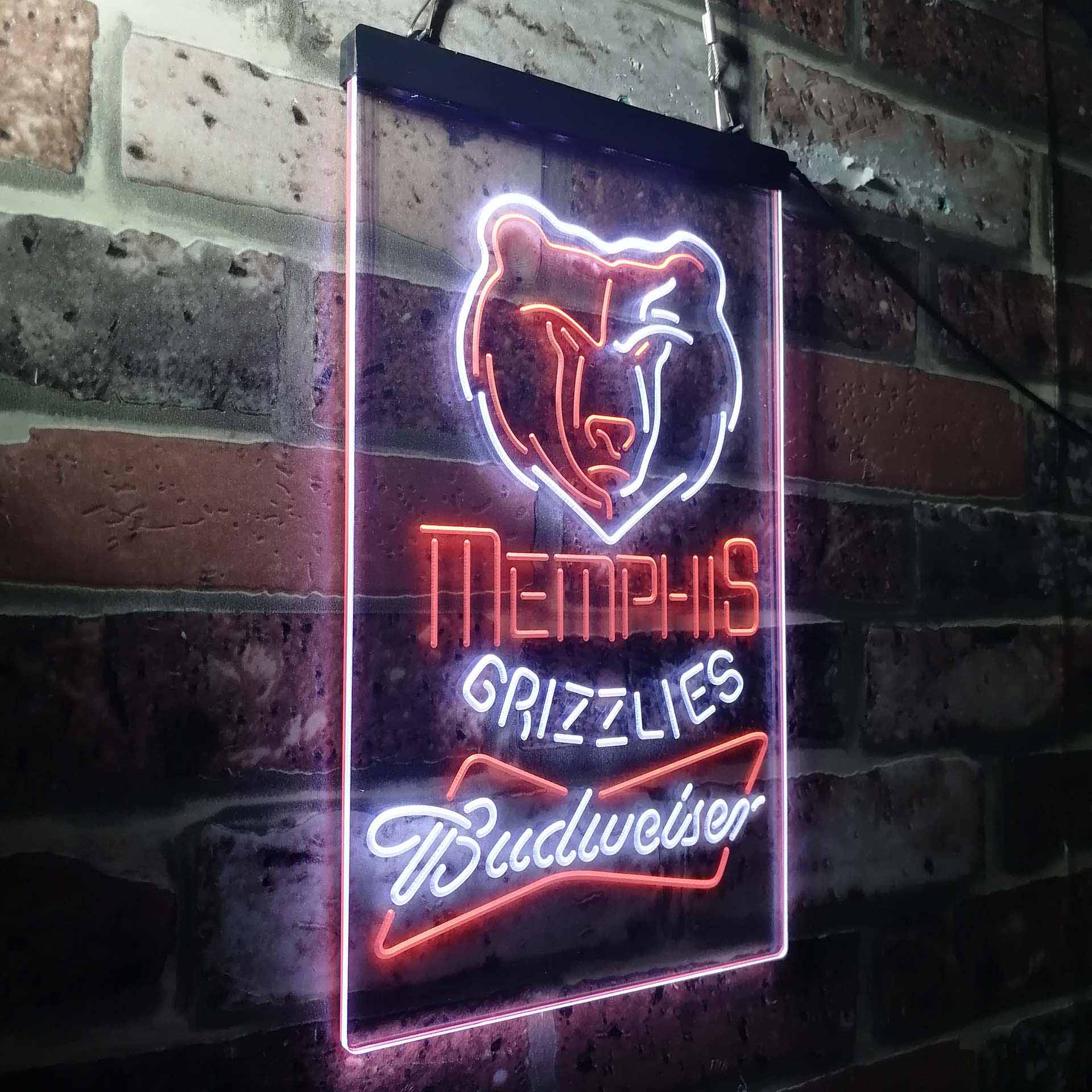 Memphis Grizzlies Budweiser Neon-Like LED Sign - Image 21