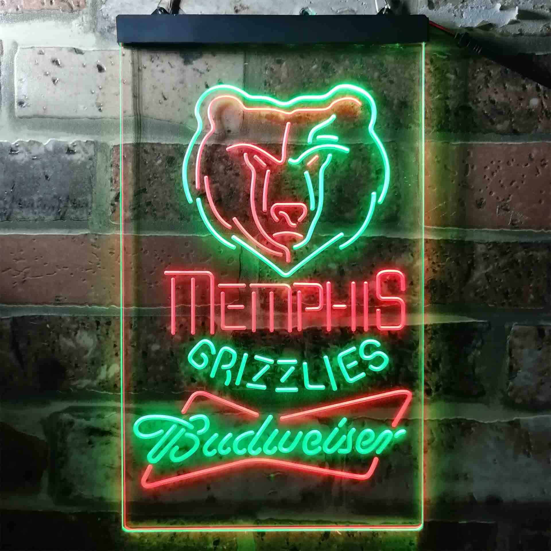 Memphis Grizzlies Budweiser Neon-Like LED Sign - Image 6