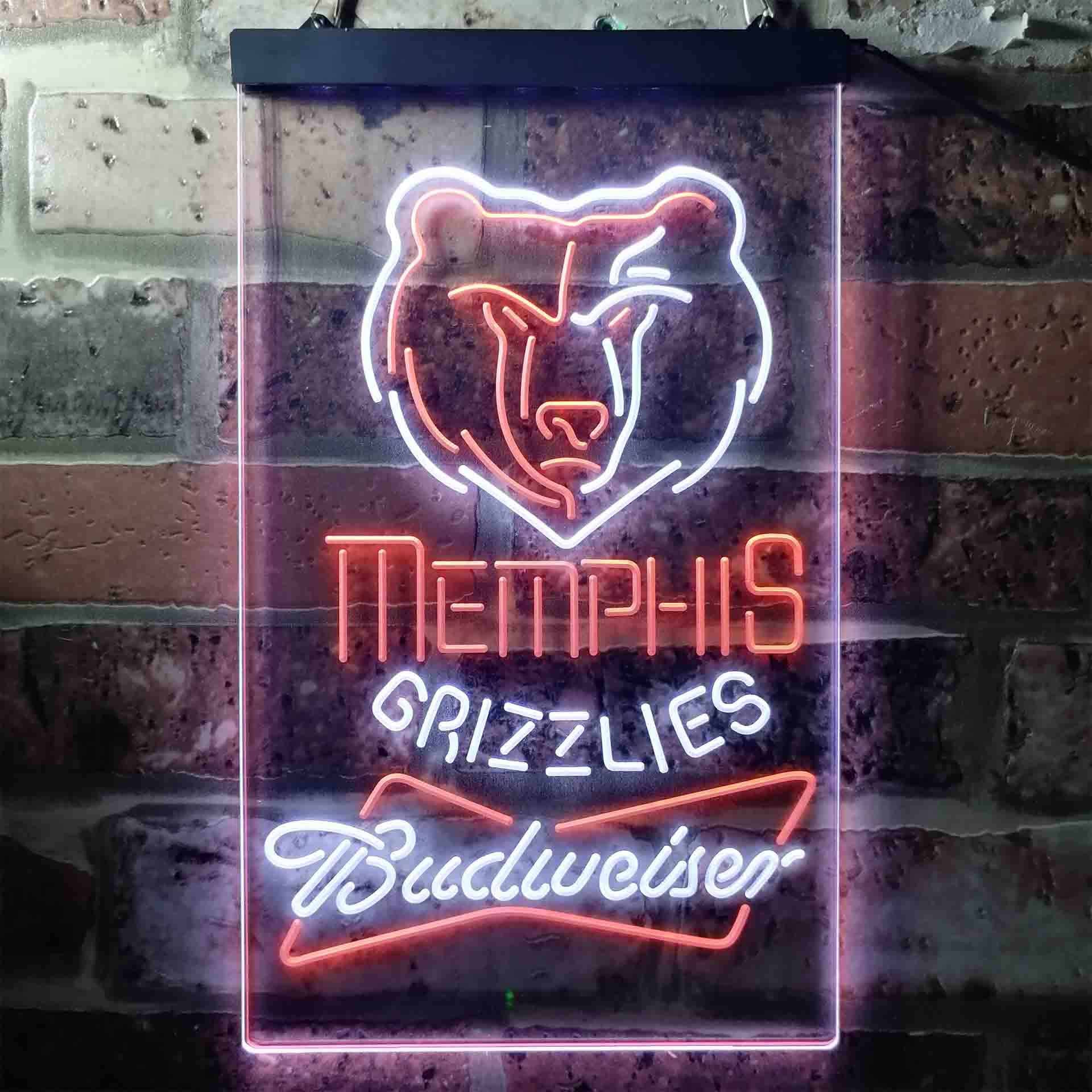 Memphis Grizzlies Budweiser Neon-Like LED Sign - Image 8