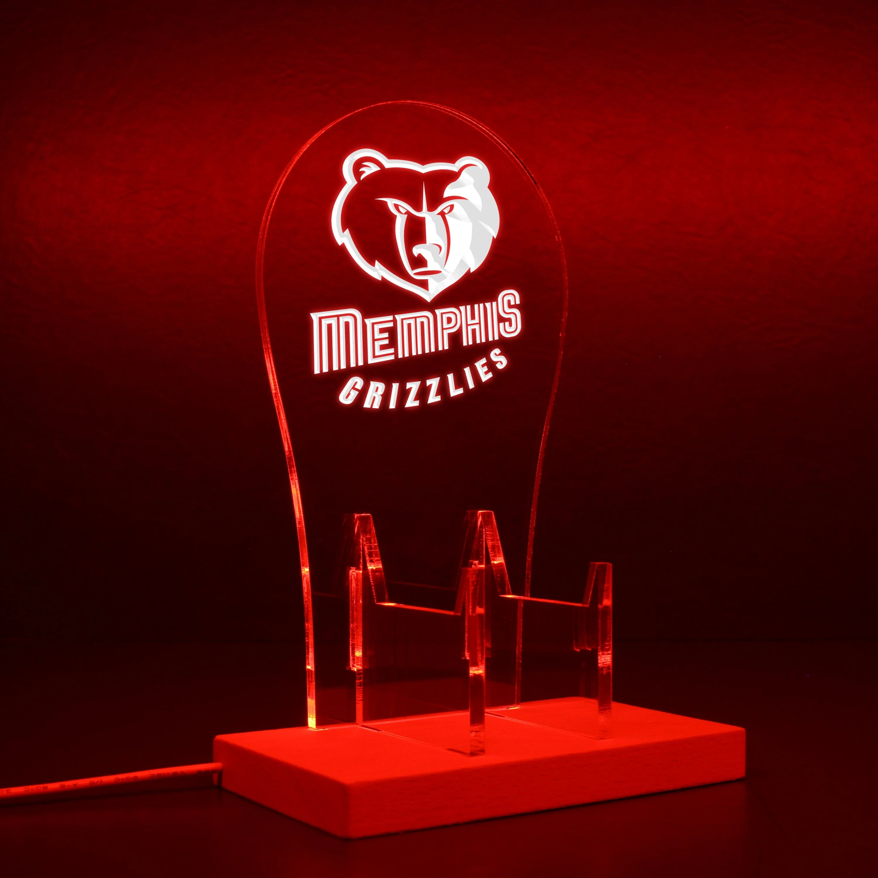 Memphis Grizzlies LED Gaming Headset Controller Stand - Image 8