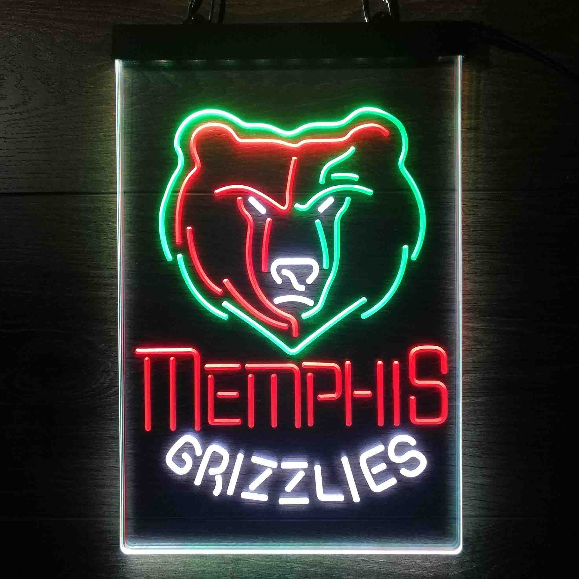 Memphis Grizzlies Neon LED Sign 3 Colors - Image 6