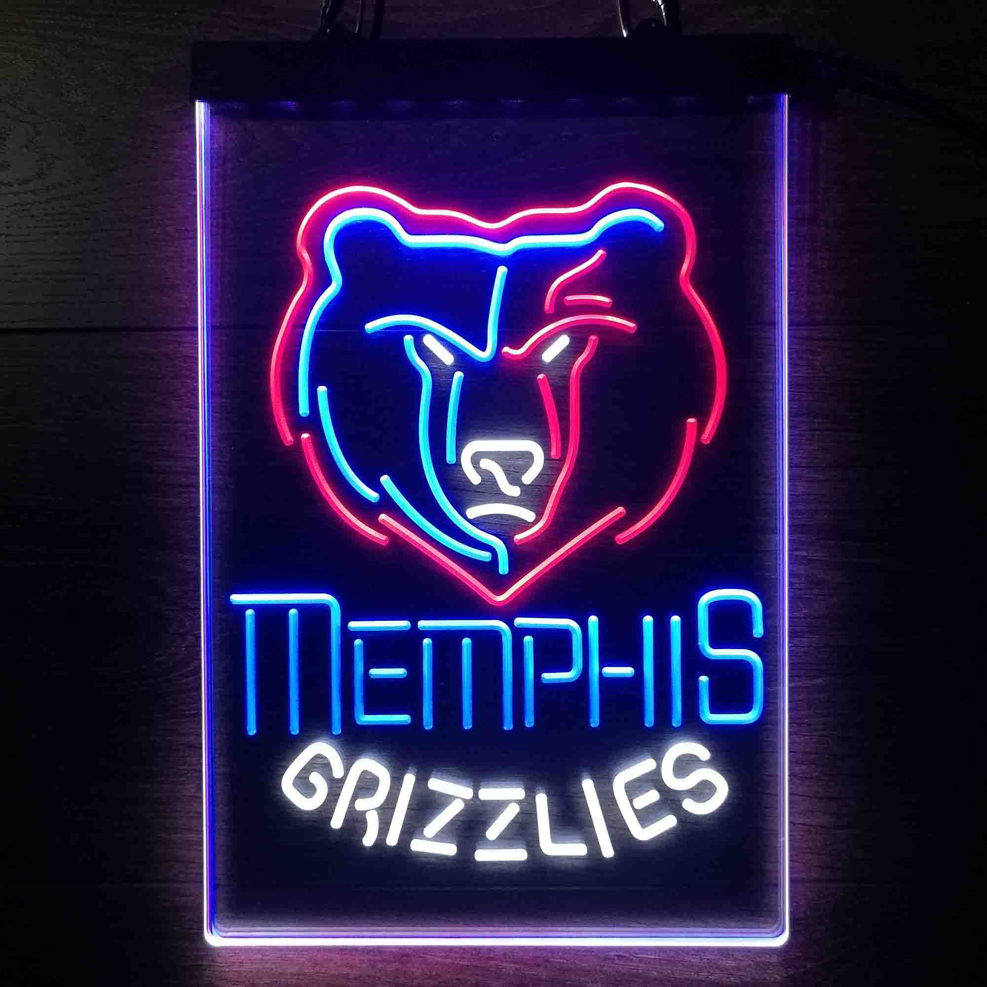 Memphis Grizzlies Neon LED Sign 3 Colors - Image 7