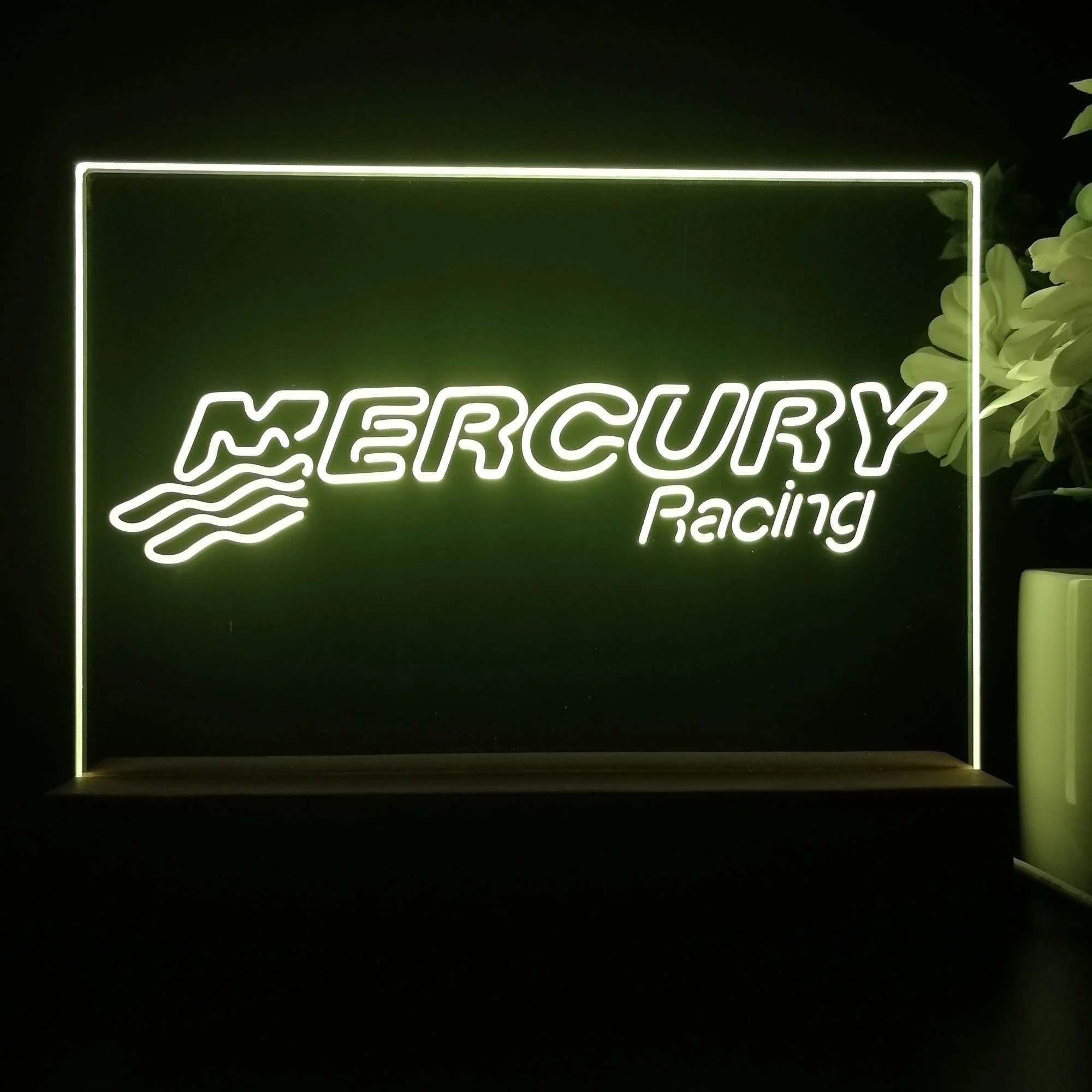 Mercury Racing 3D Illusion Night Light Desk Lamp - Image 2