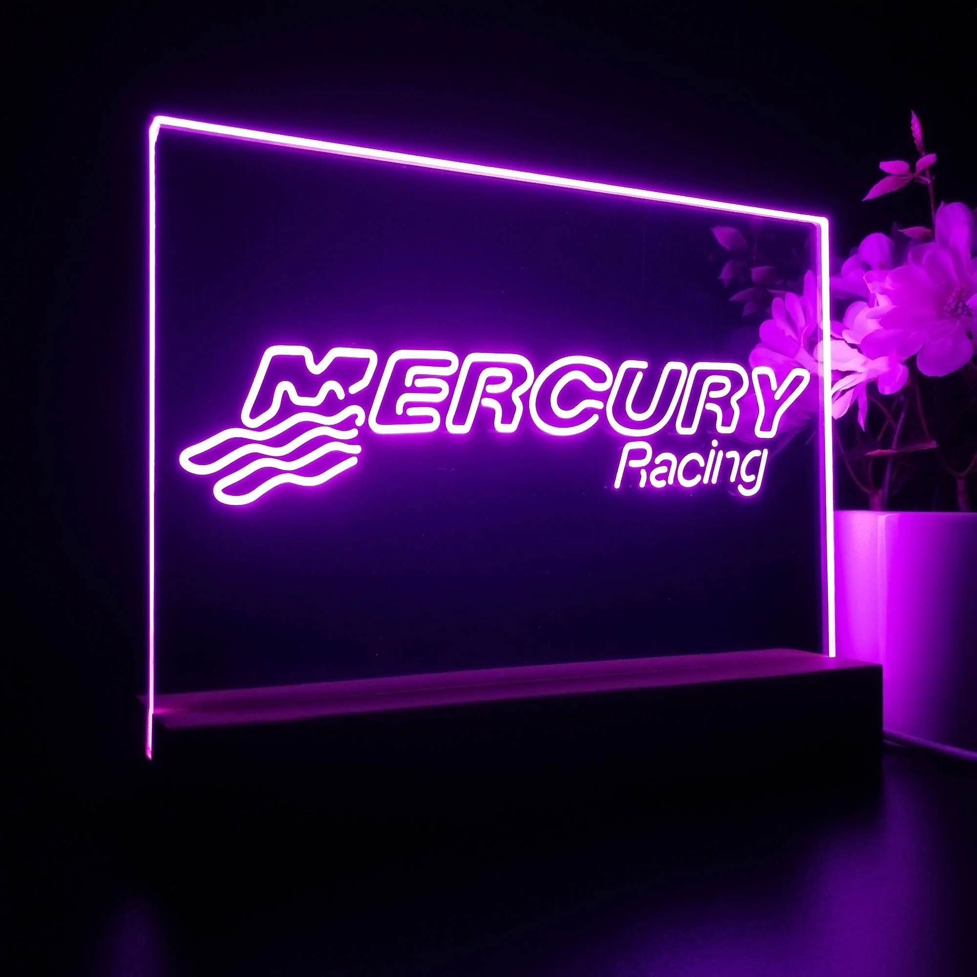 Mercury Racing 3D Illusion Night Light Desk Lamp - Image 6