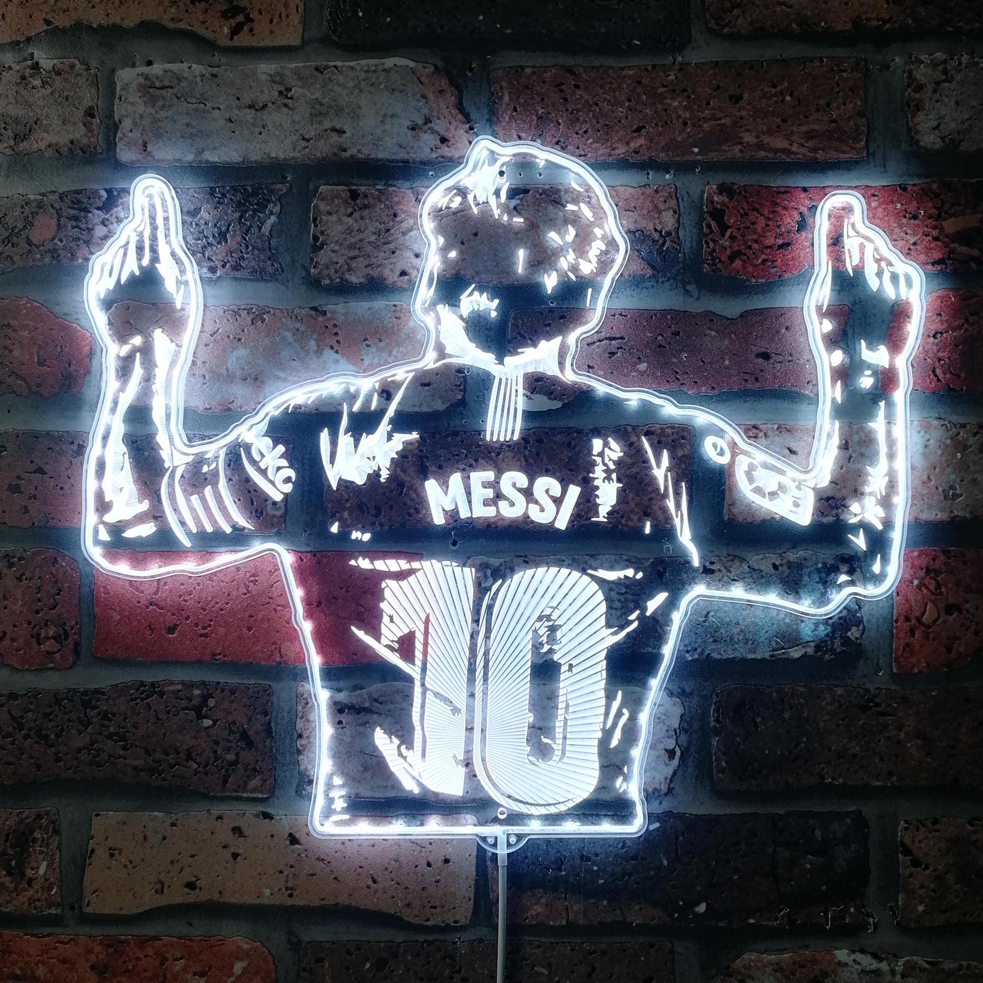 Messi Neon LED Sign with Dynamic RGB Colors - Image 7