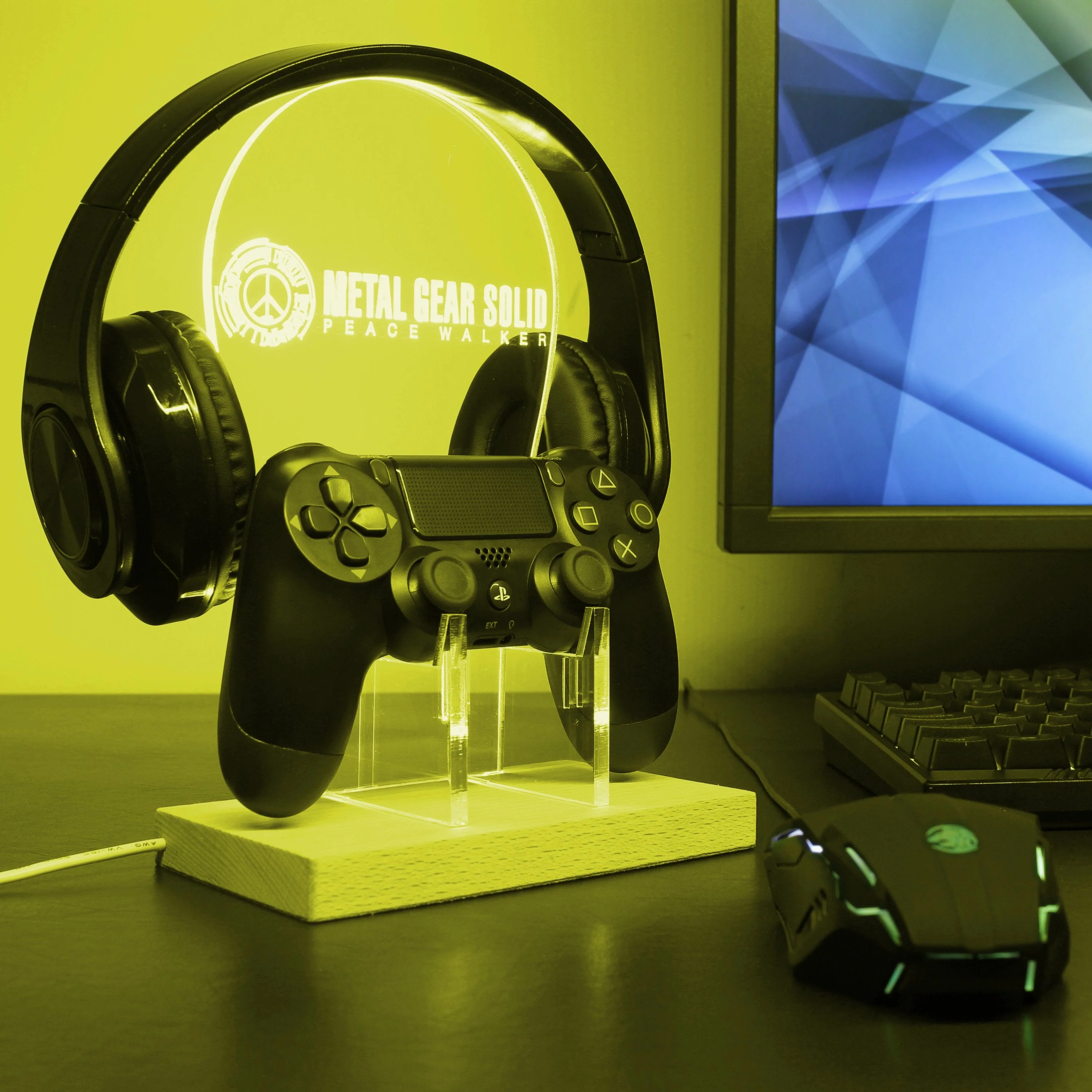 Metal Gear Solid LED Gaming Headset Controller Stand