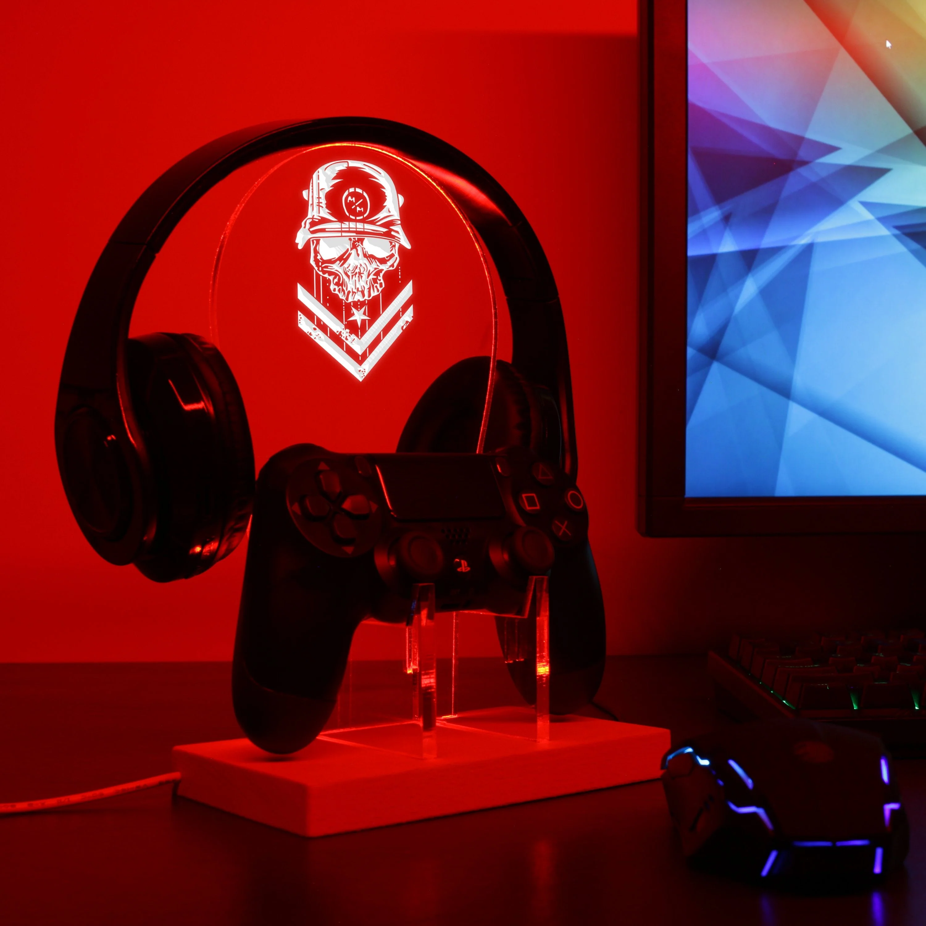 Metal Mulisha LED Gaming Headset Controller Stand - Image 4