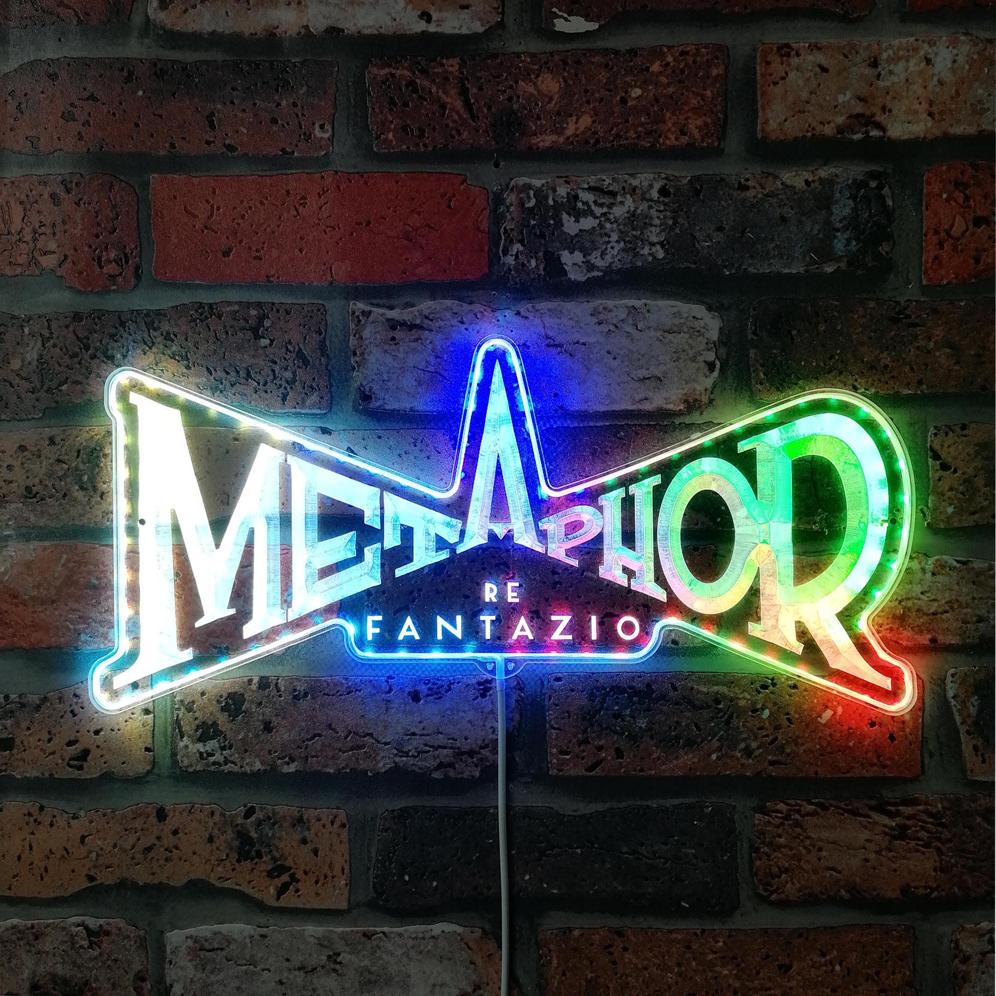 Metaphor Re Fantazio Neon LED Sign with Dynamic RGB Colors