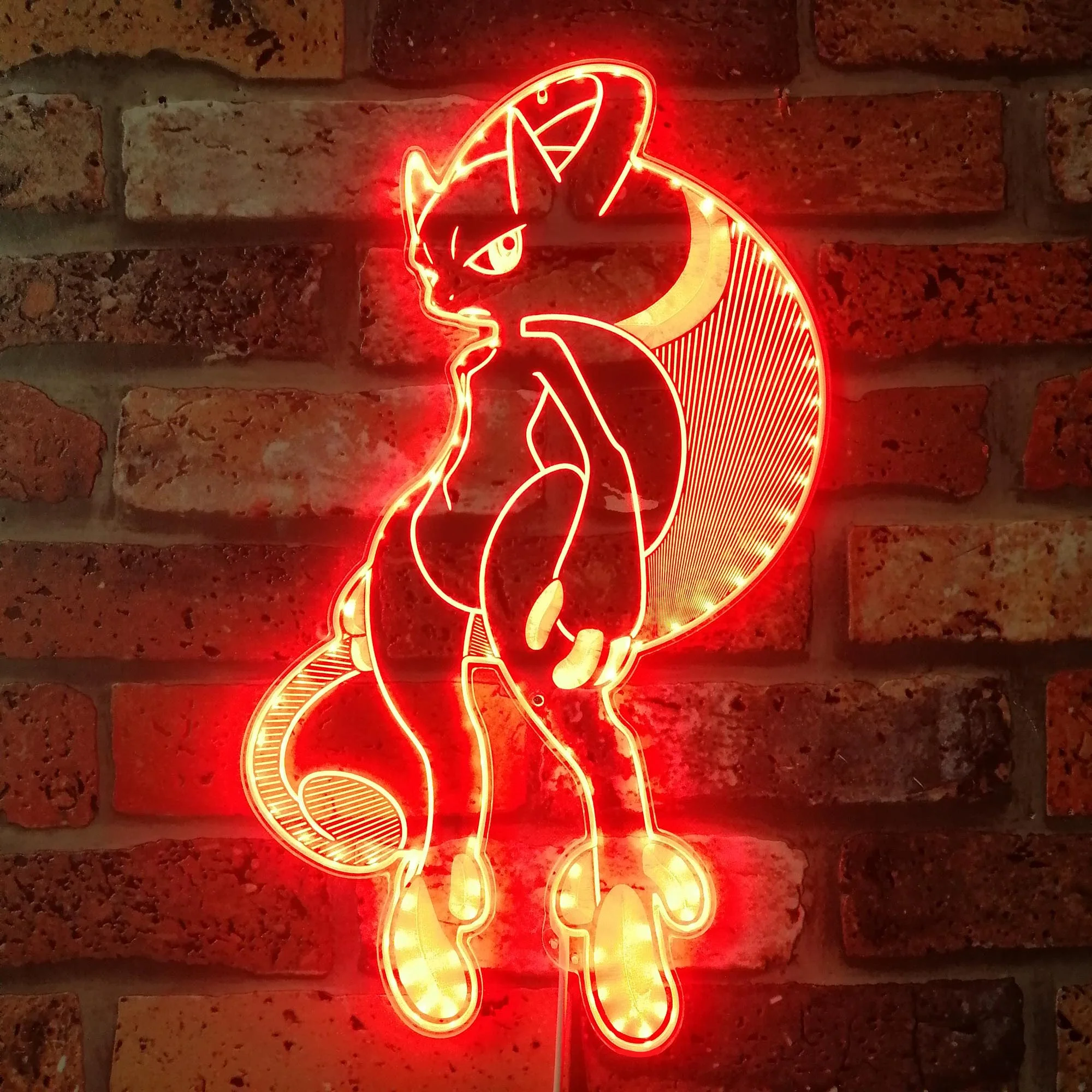 Mewtwo pokemon Neon LED Sign with Dynamic RGB Colors - Image 3