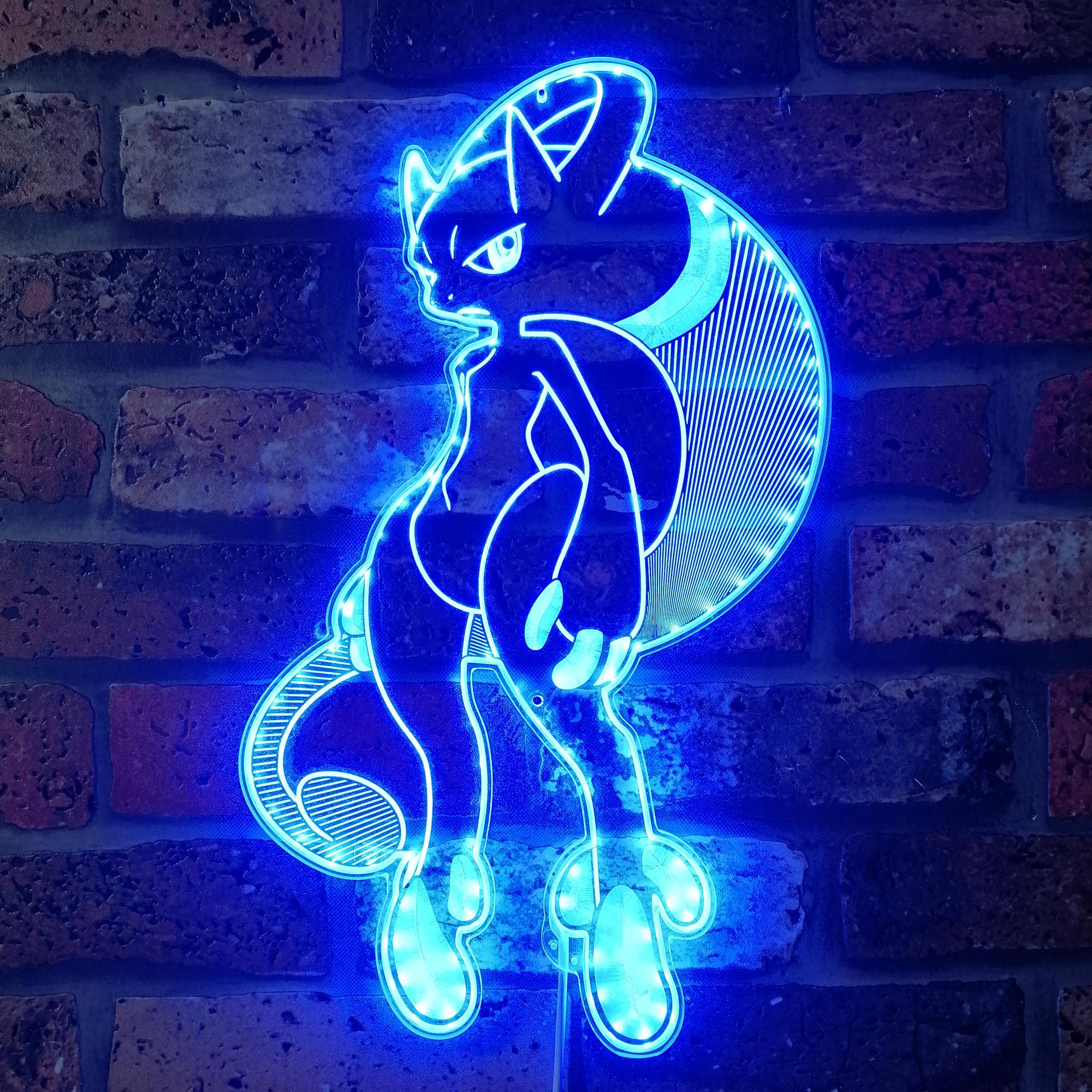 Mewtwo pokemon Neon LED Sign with Dynamic RGB Colors - Image 4
