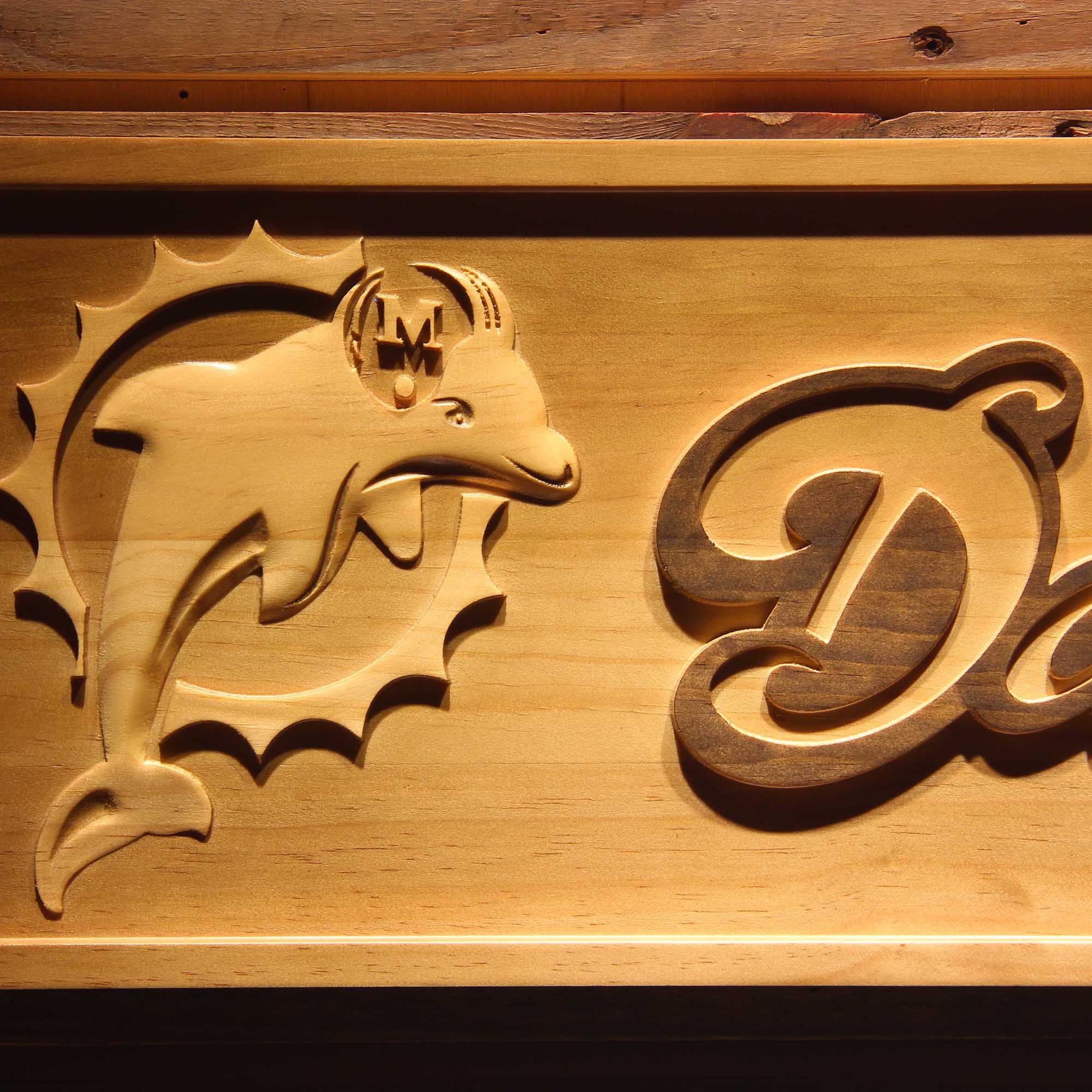 Miami Dolphins,nfl 3D Solid Wooden Craving Sign - Image 4