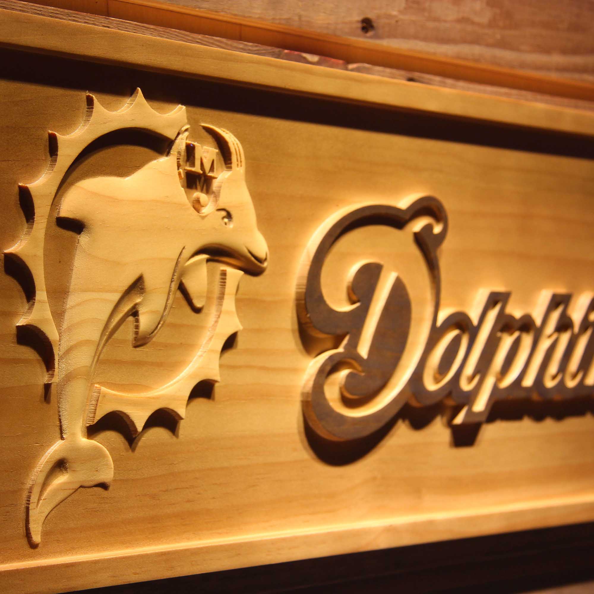 Miami Dolphins,nfl 3D Solid Wooden Craving Sign - Image 5