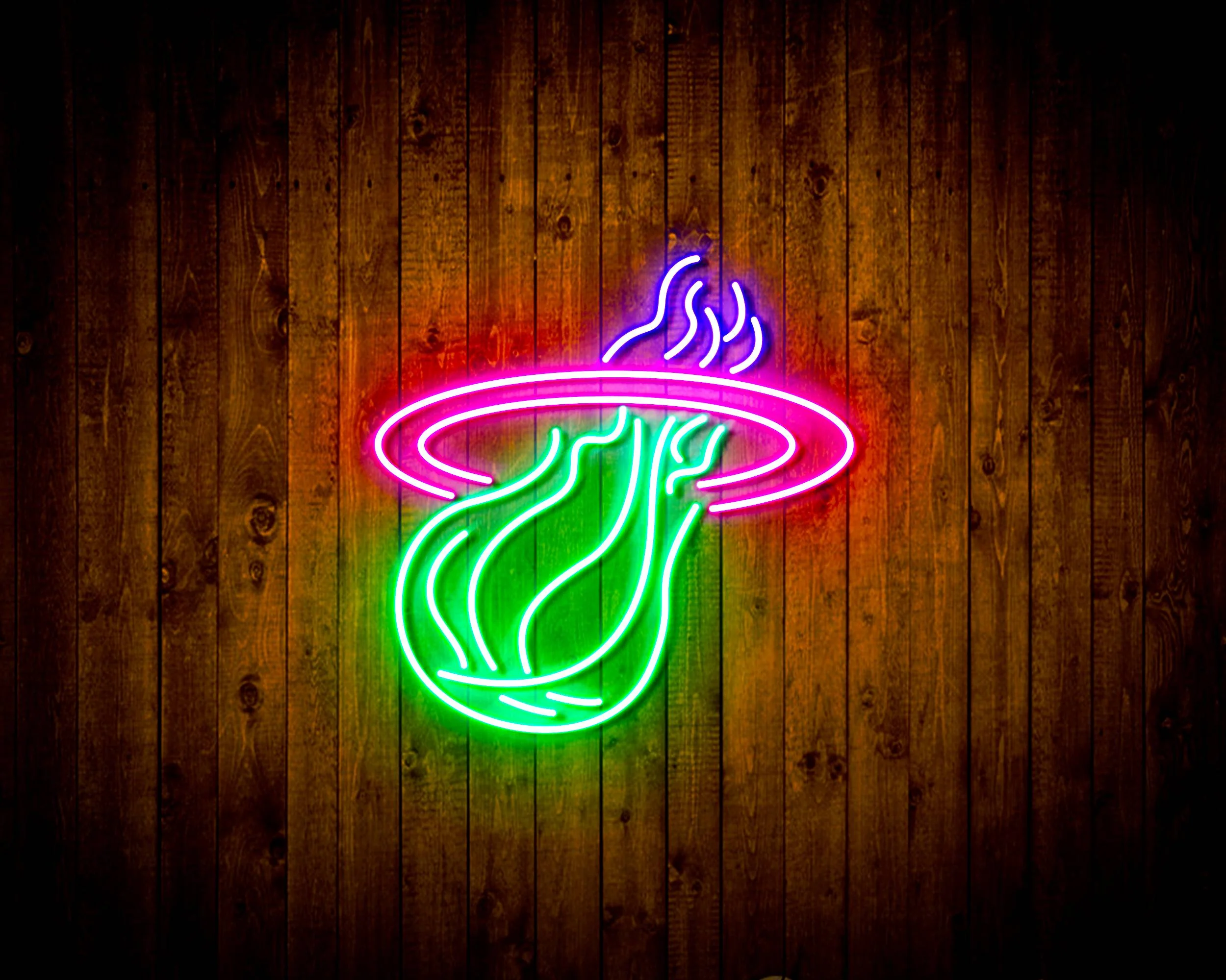 Miami Heat Bar Neon Flex LED Sign - Image 4