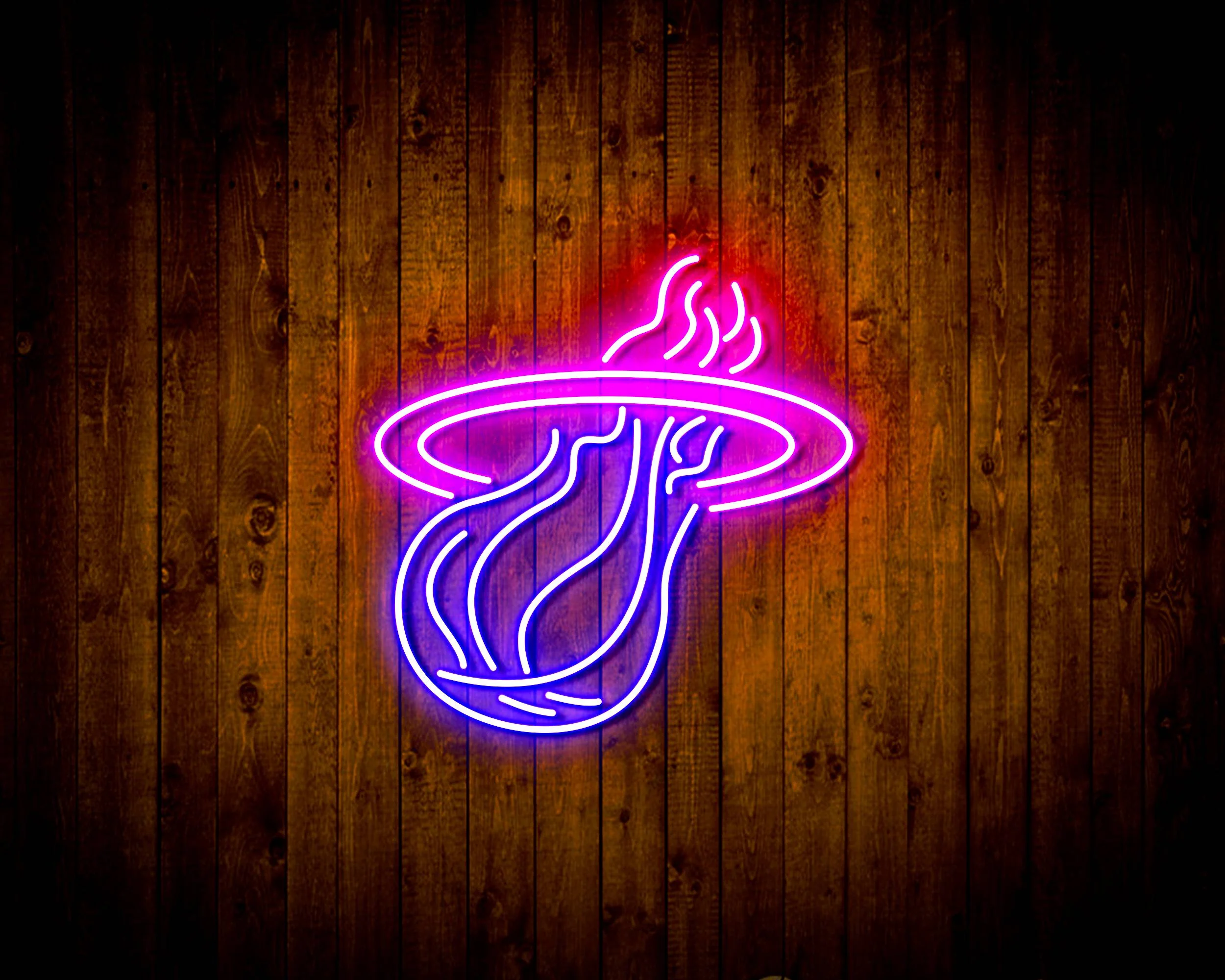 Miami Heat Bar Neon Flex LED Sign - Image 5