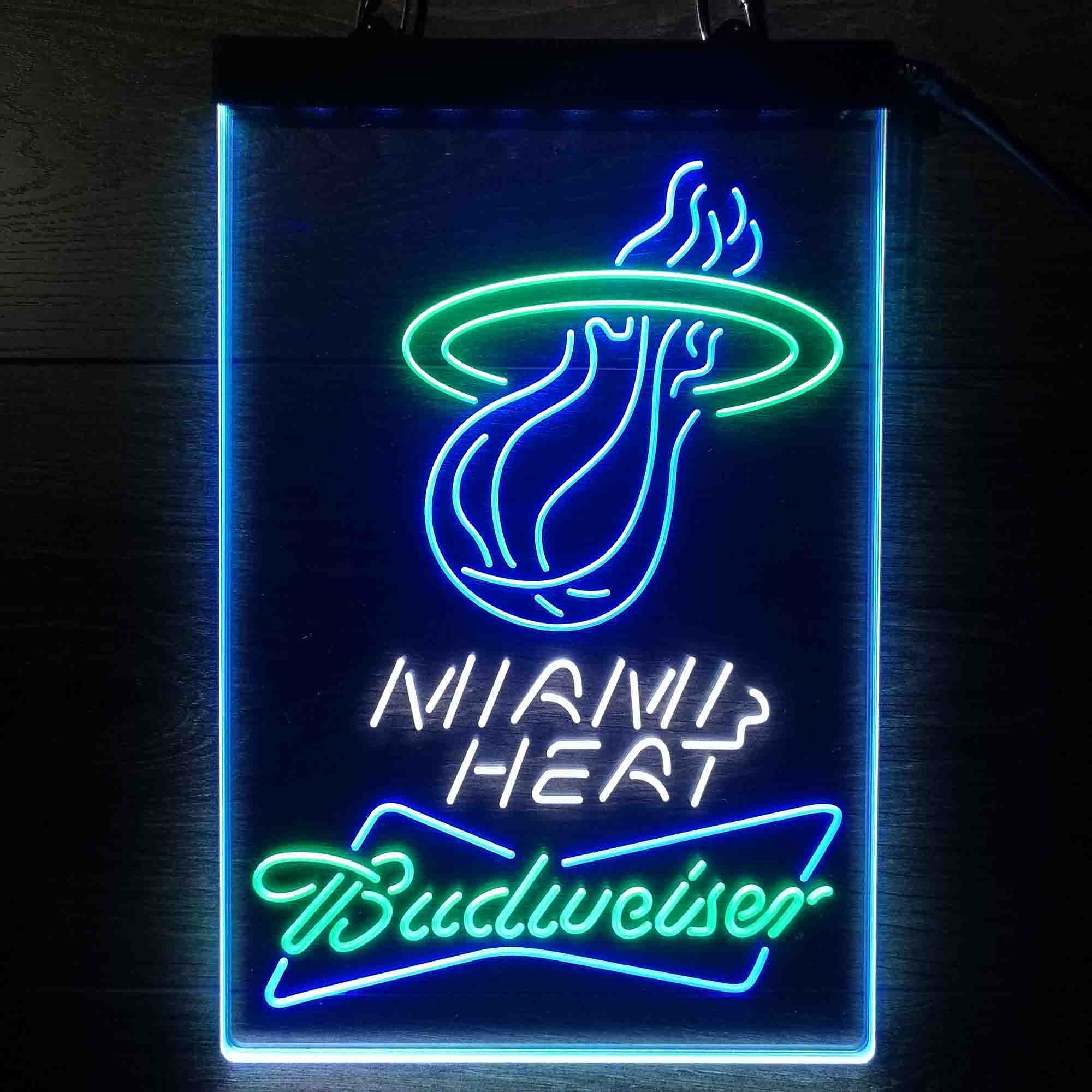 Miami Heat Nba Budweiser Neon LED Sign 3 Colors - Image 5