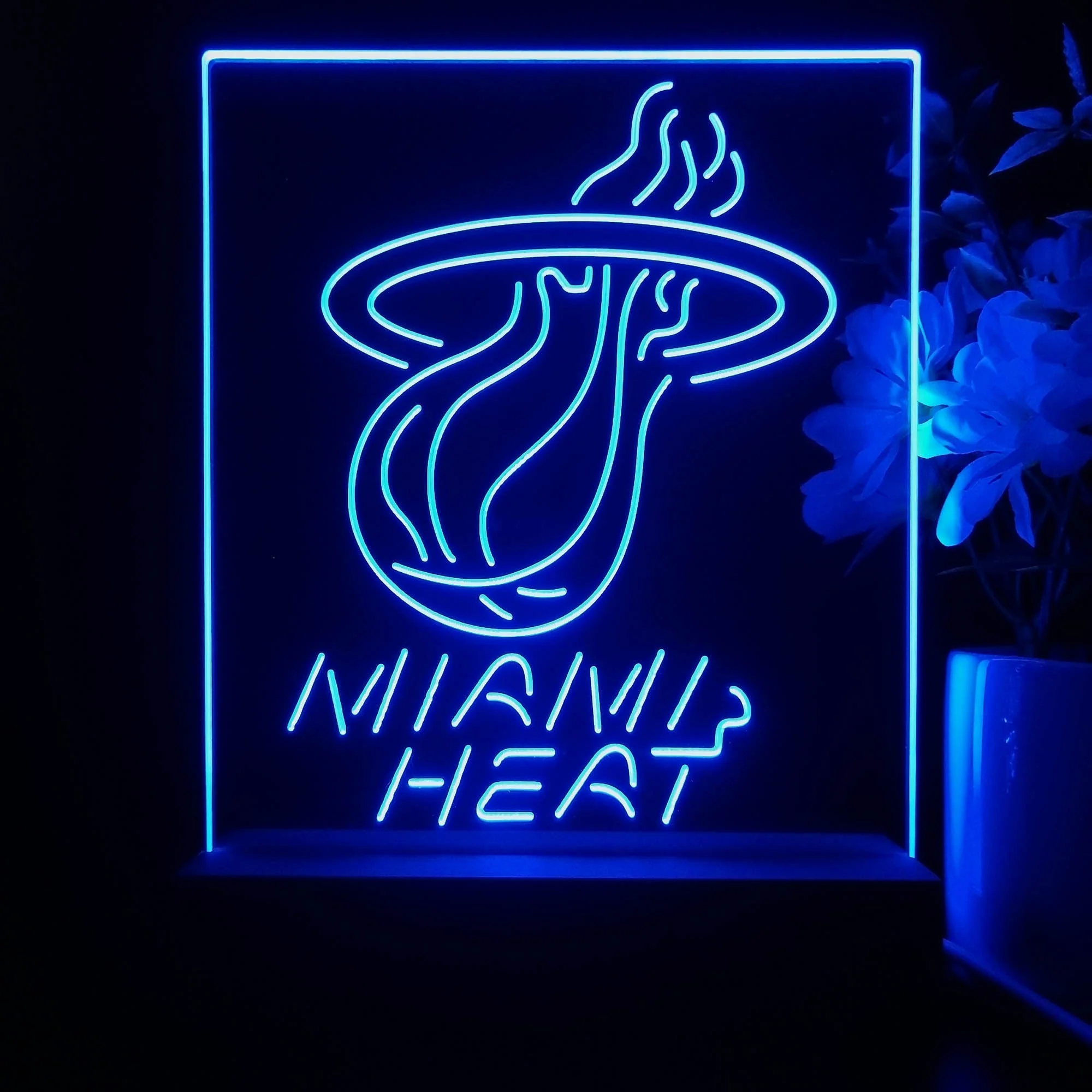 Miami Heat Night Light Neon Pub Bar Lamp - Image 4