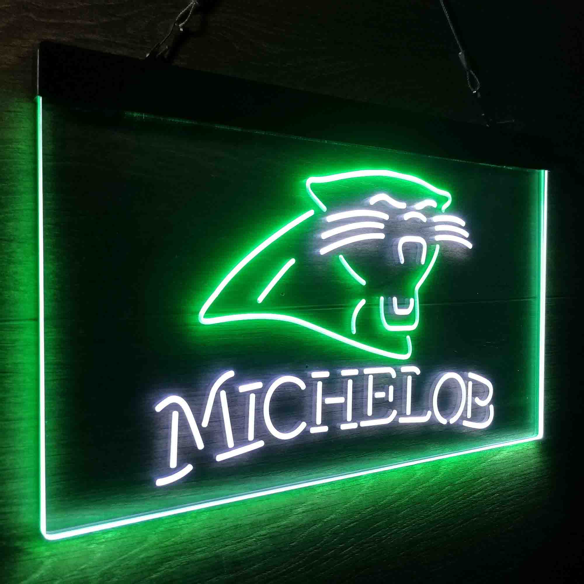 Michelob Bar Carolina Panthers Est. 1995 Neon-Like LED Sign - Image 14
