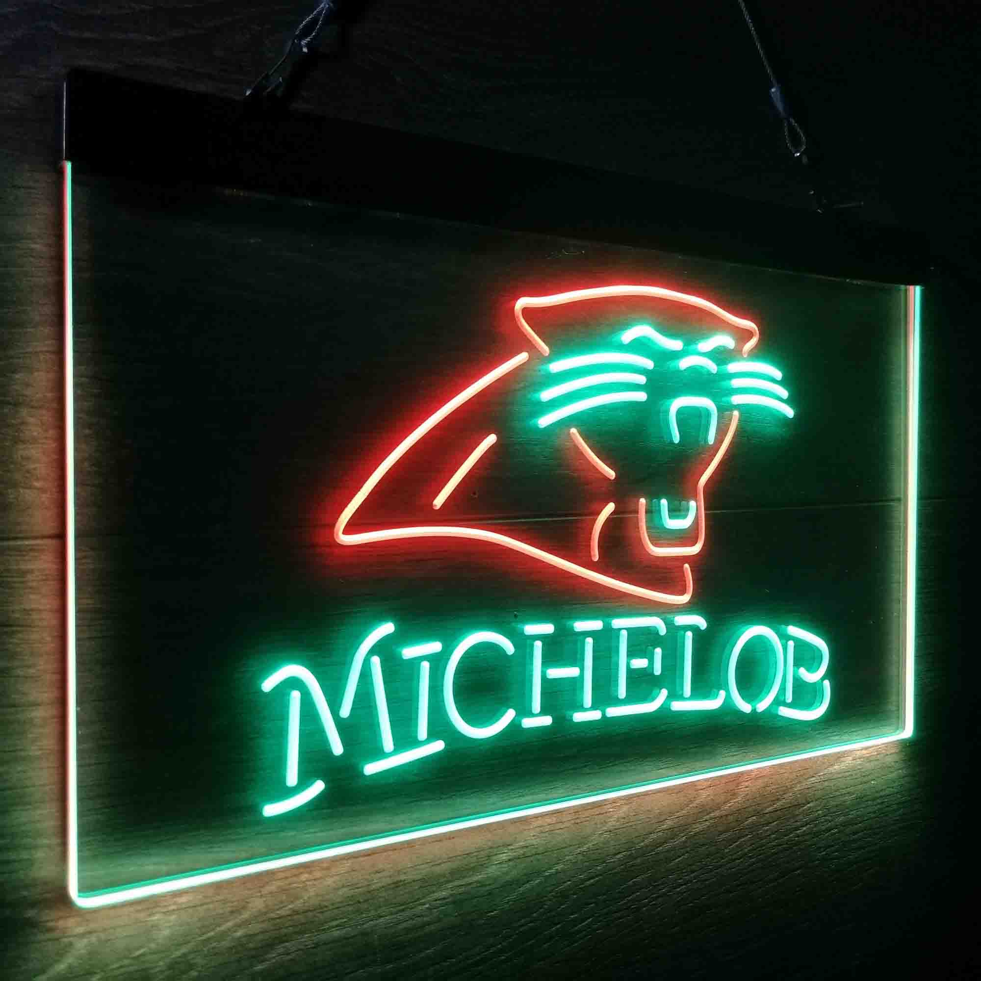 Michelob Bar Carolina Panthers Est. 1995 Neon-Like LED Sign - Image 17