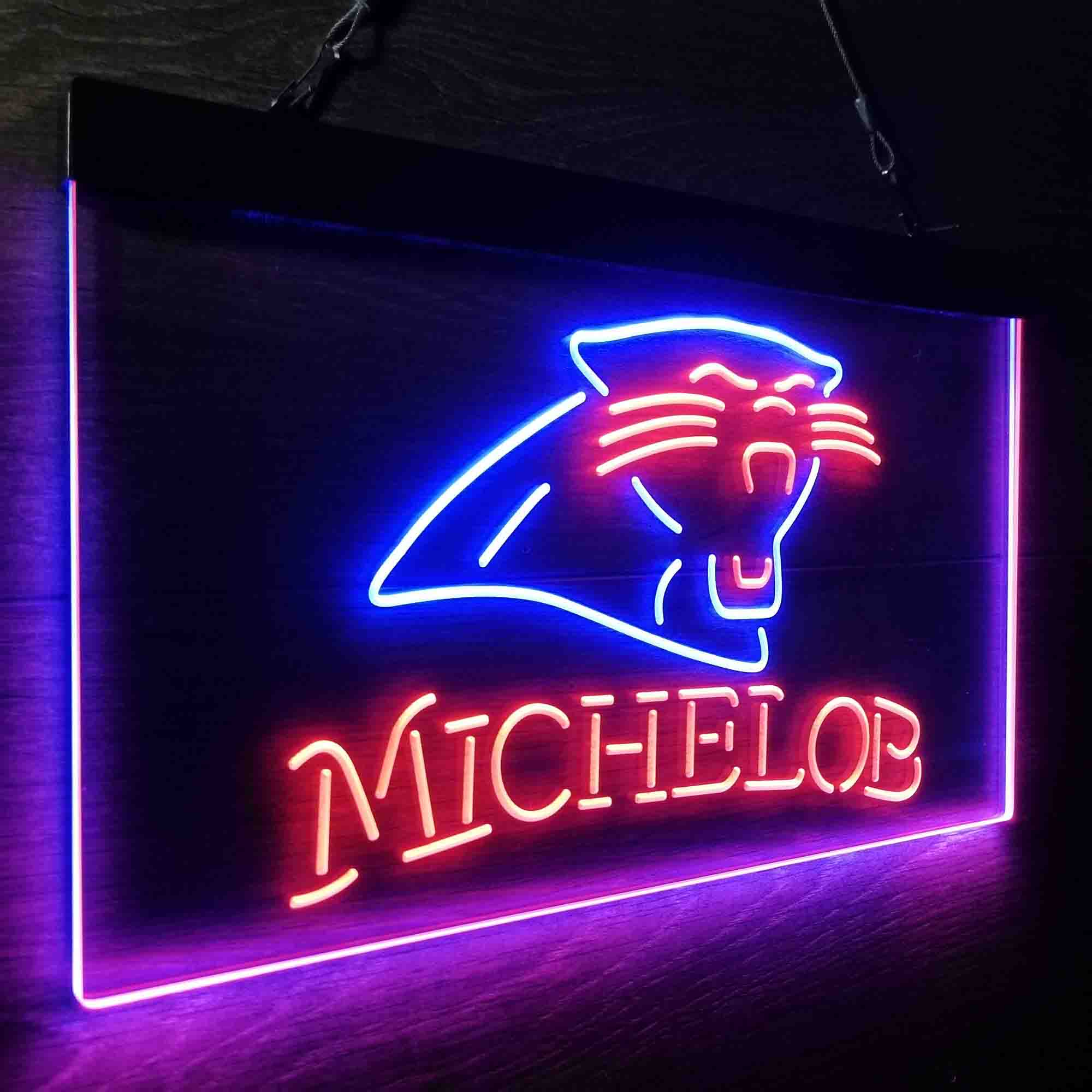 Michelob Bar Carolina Panthers Est. 1995 Neon-Like LED Sign - Image 19