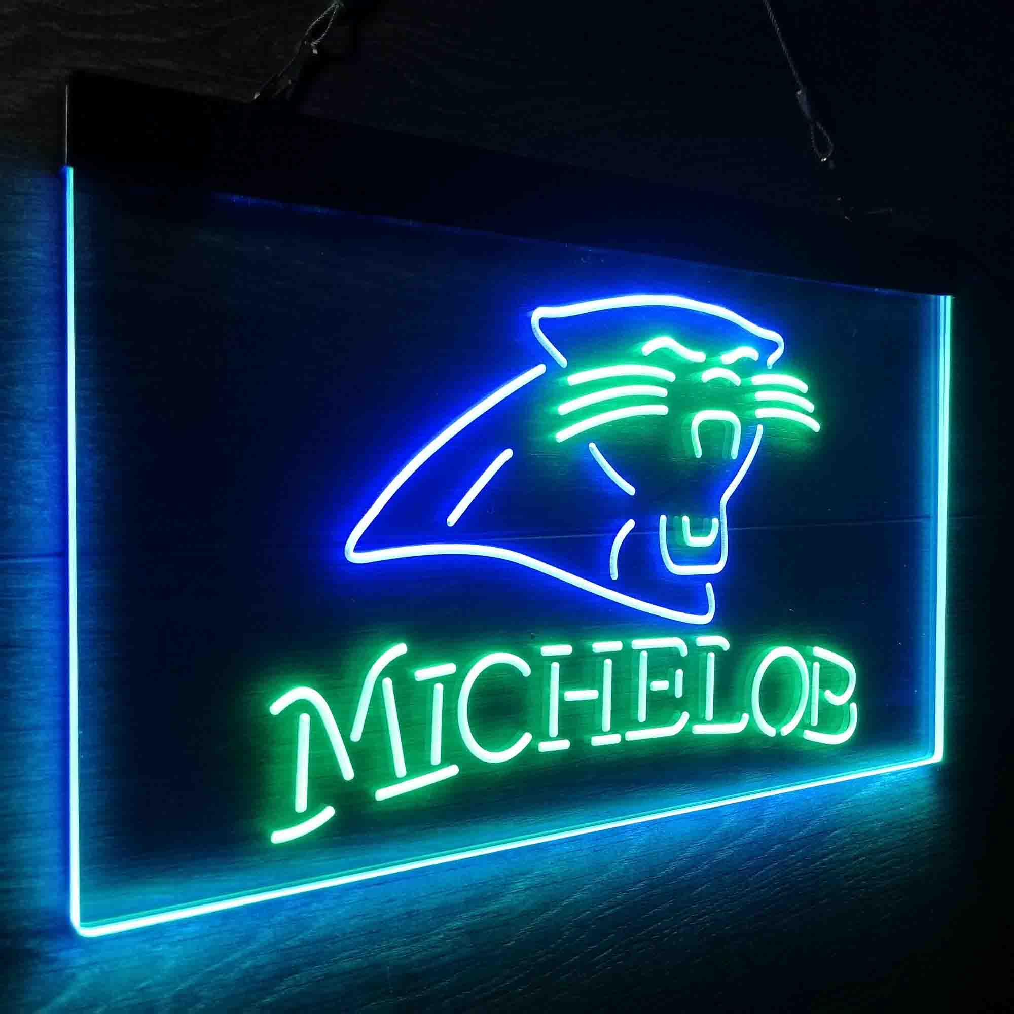 Michelob Bar Carolina Panthers Est. 1995 Neon-Like LED Sign - Image 20