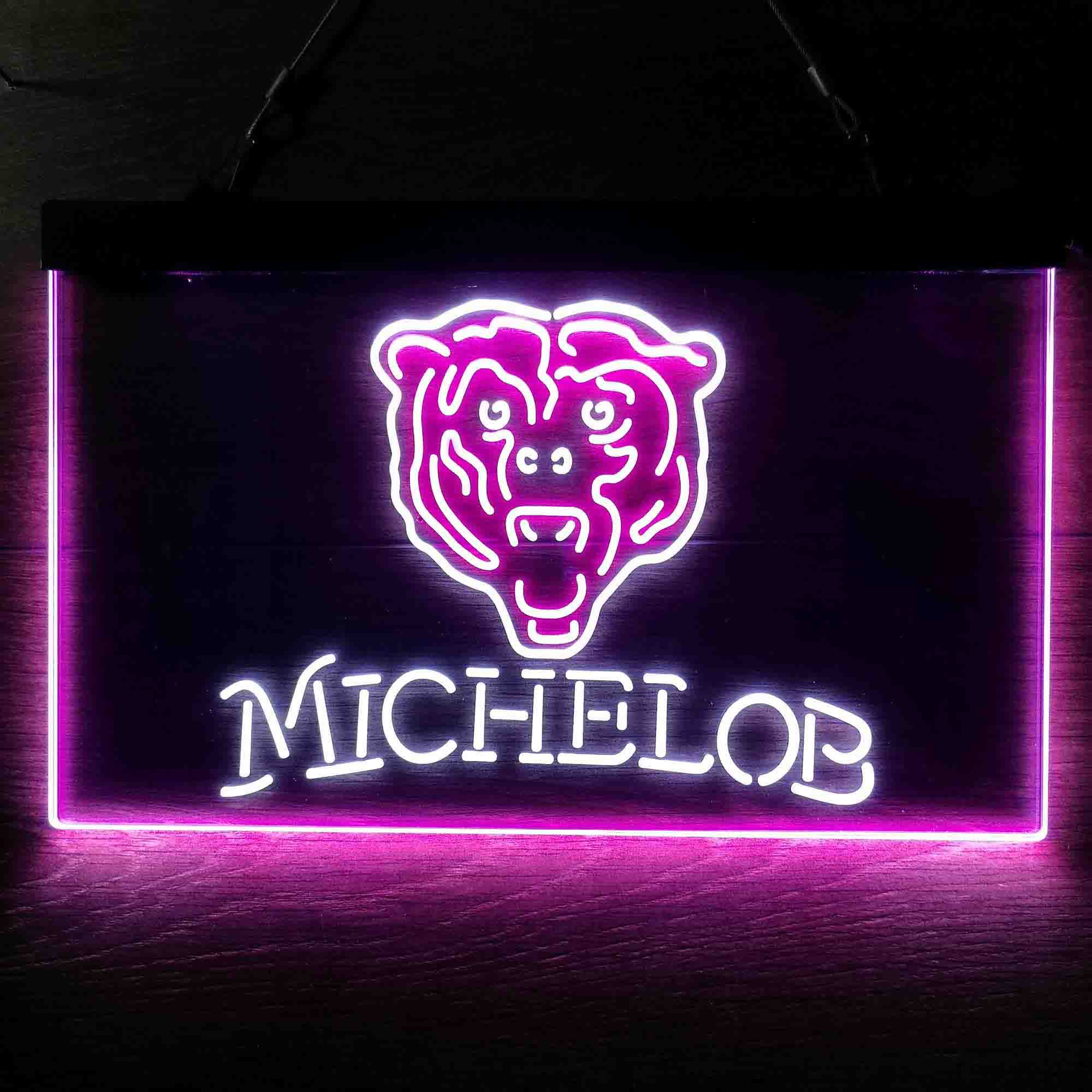 Michelob Bar Chicago Bears Est. 1920 Neon-Like LED Sign - Image 11