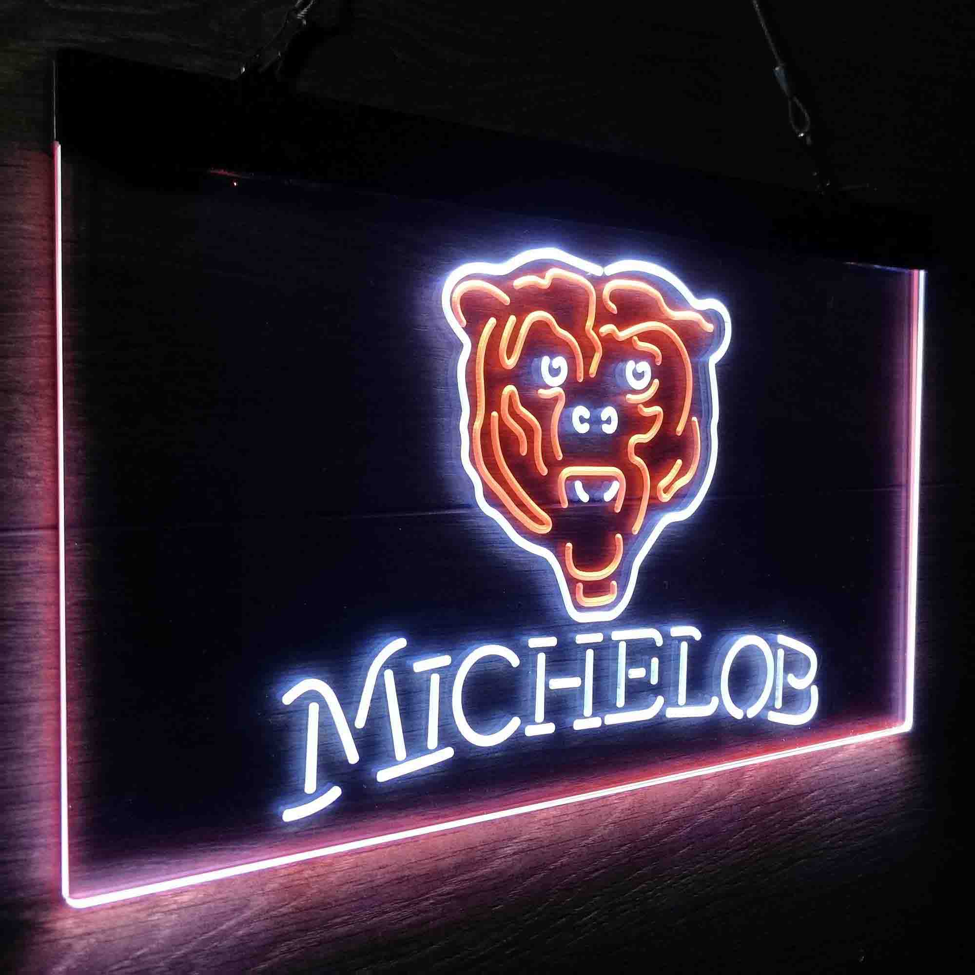 Michelob Bar Chicago Bears Est. 1920 Neon-Like LED Sign - Image 16