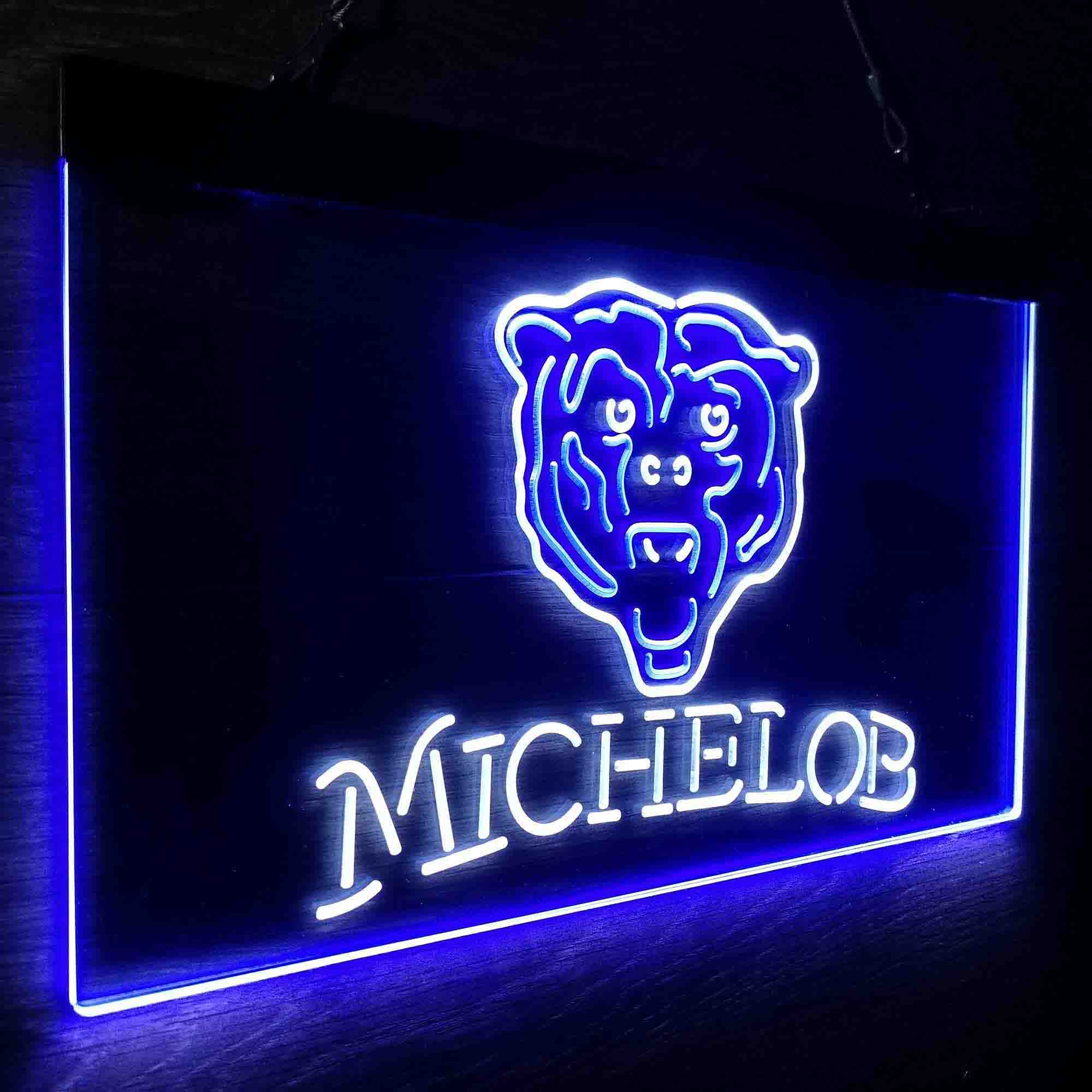 Michelob Bar Chicago Bears Est. 1920 Neon-Like LED Sign - Image 17