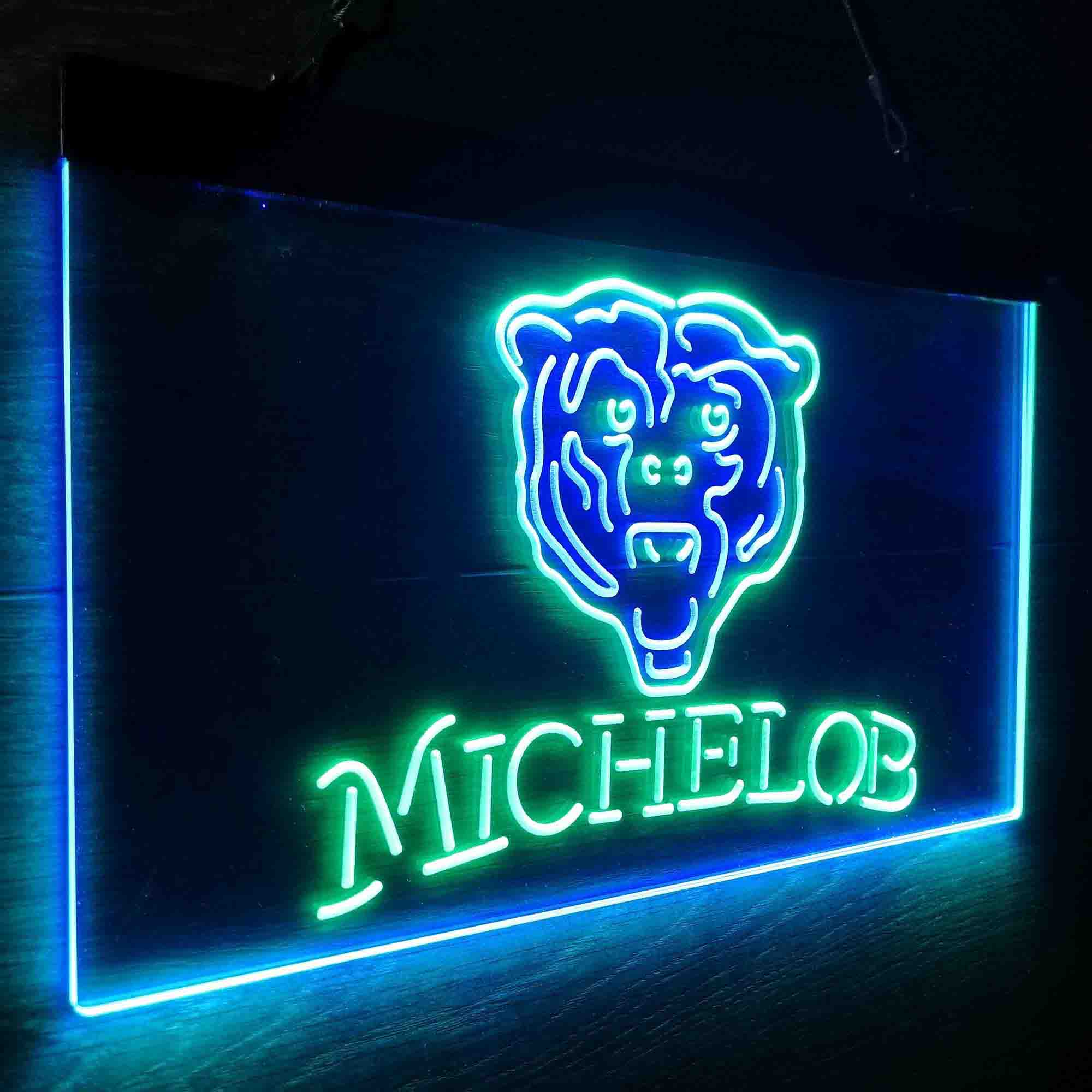 Michelob Bar Chicago Bears Est. 1920 Neon-Like LED Sign - Image 19