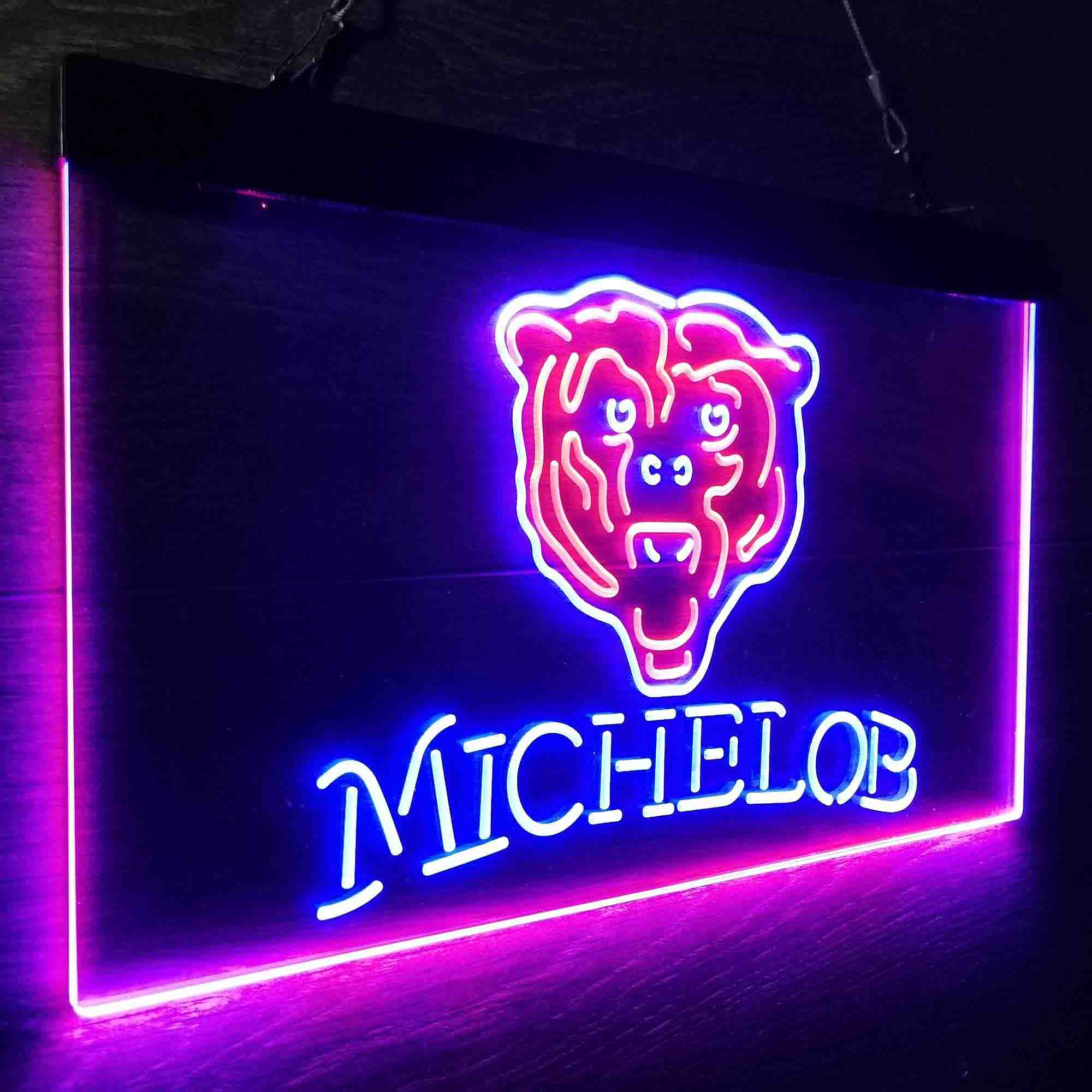 Michelob Bar Chicago Bears Est. 1920 Neon-Like LED Sign - Image 21