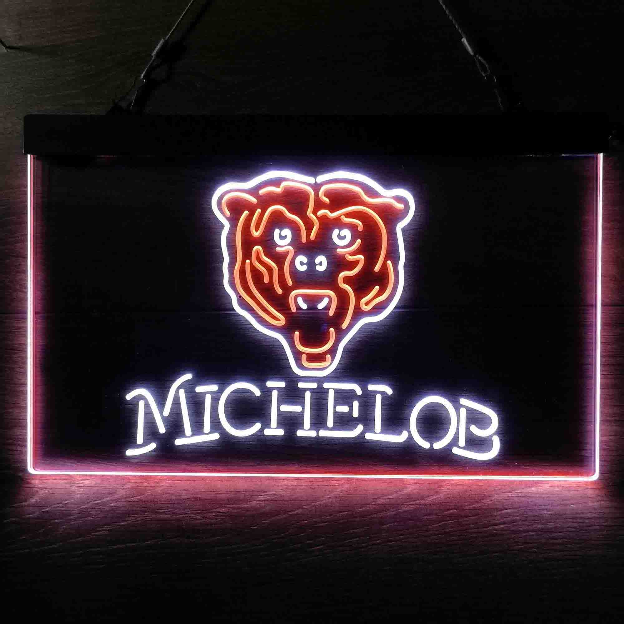 Michelob Bar Chicago Bears Est. 1920 Neon-Like LED Sign - Image 3