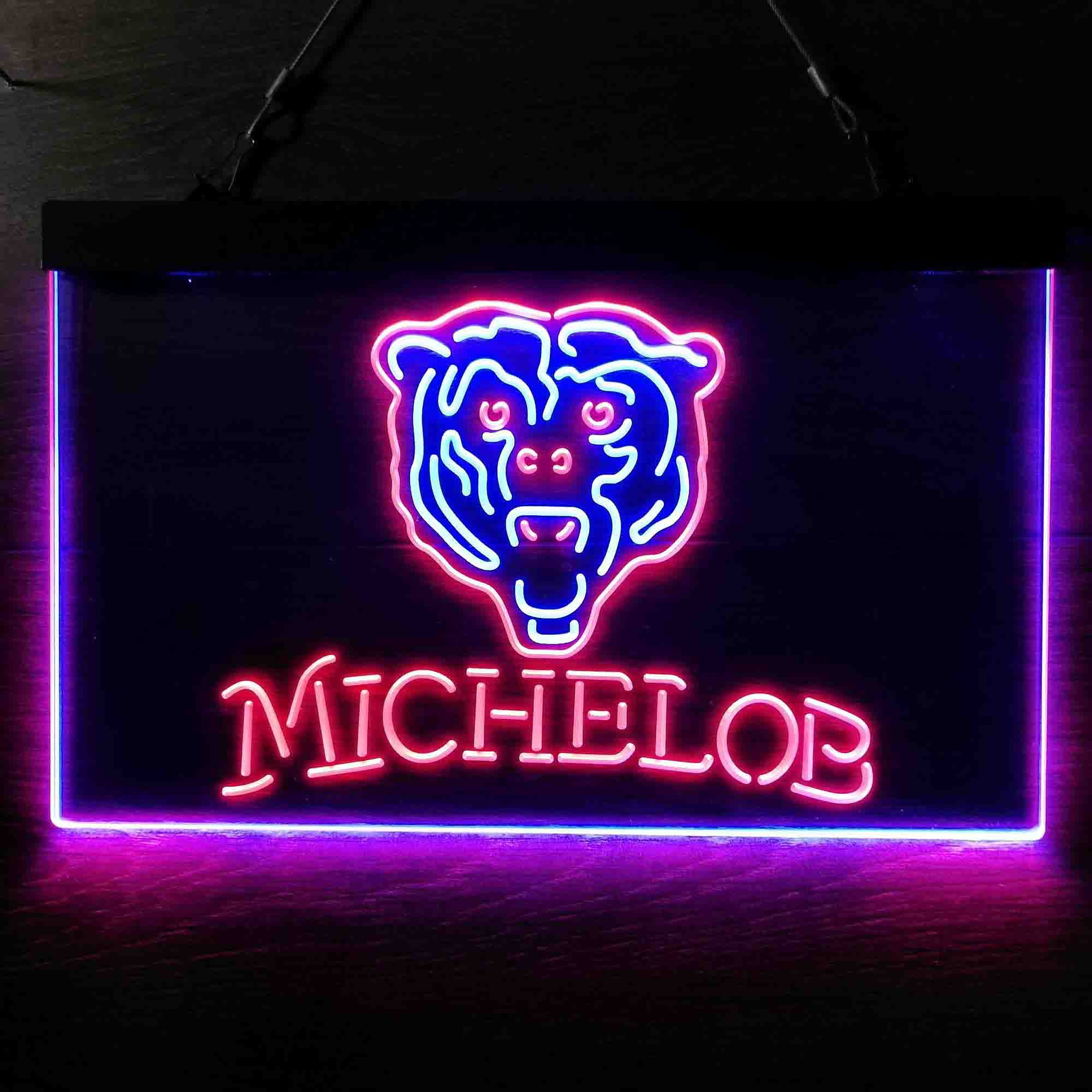 Michelob Bar Chicago Bears Est. 1920 Neon-Like LED Sign - Image 7