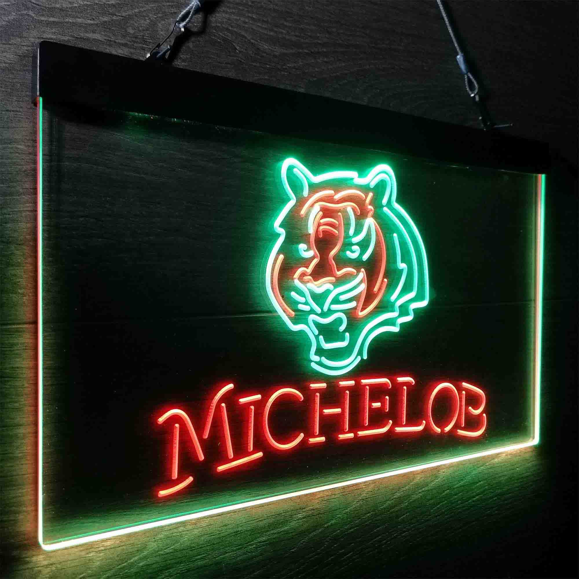 Michelob Bar Cincinnati Bengals Est. 1968 Neon-Like LED Sign - Image 14