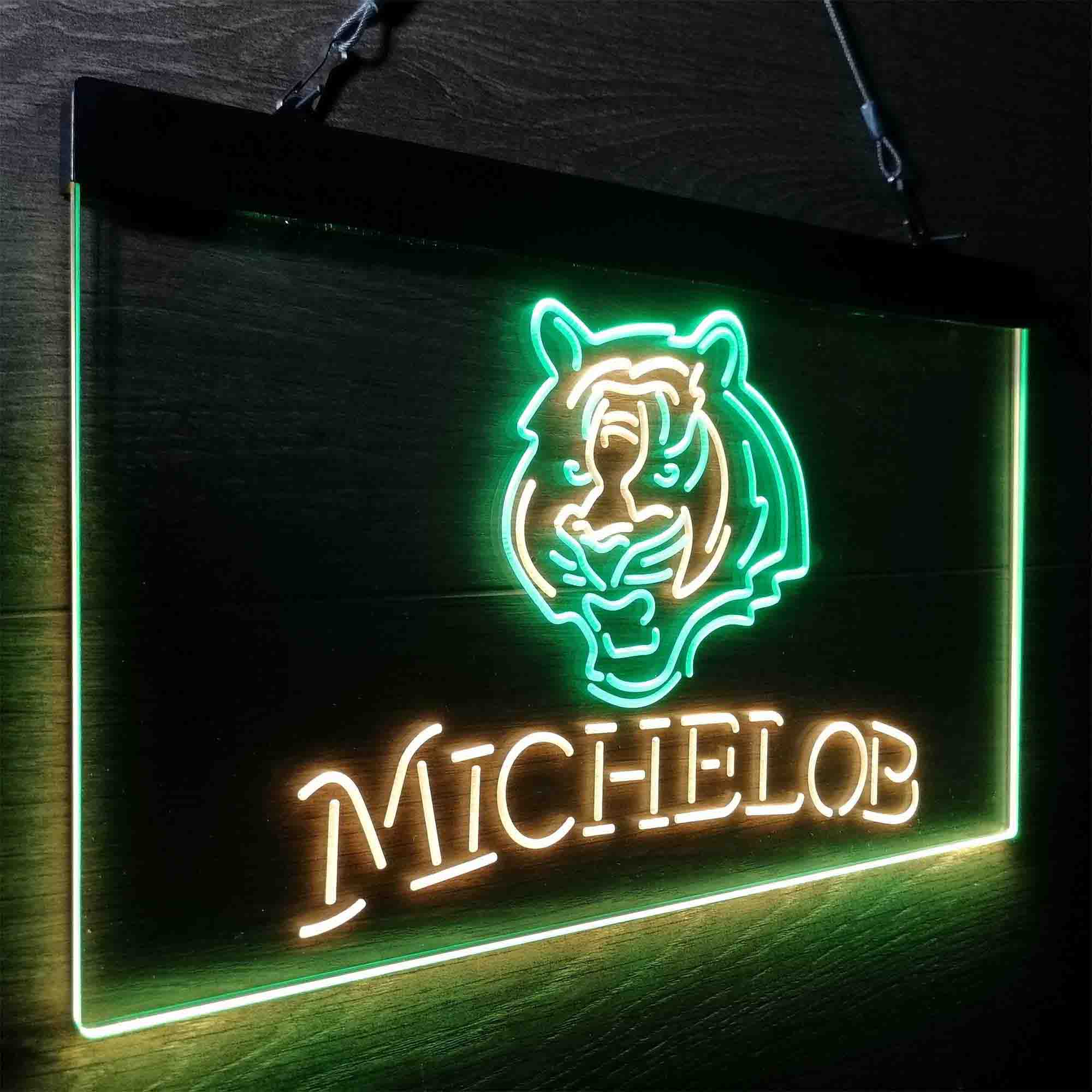 Michelob Bar Cincinnati Bengals Est. 1968 Neon-Like LED Sign - Image 16