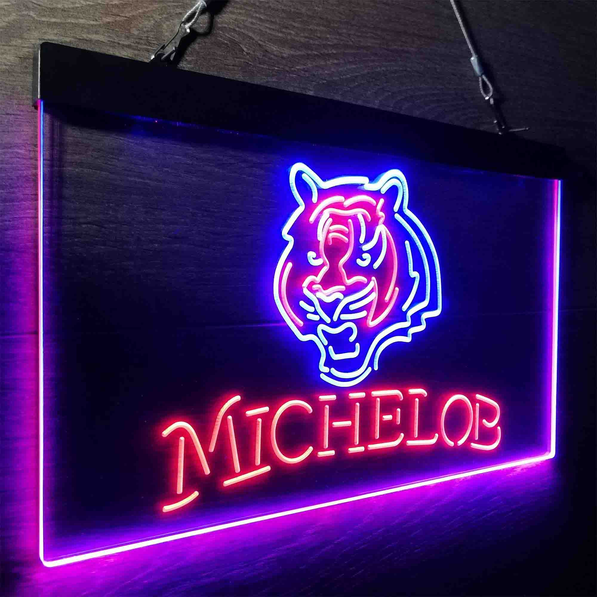 Michelob Bar Cincinnati Bengals Est. 1968 Neon-Like LED Sign - Image 19