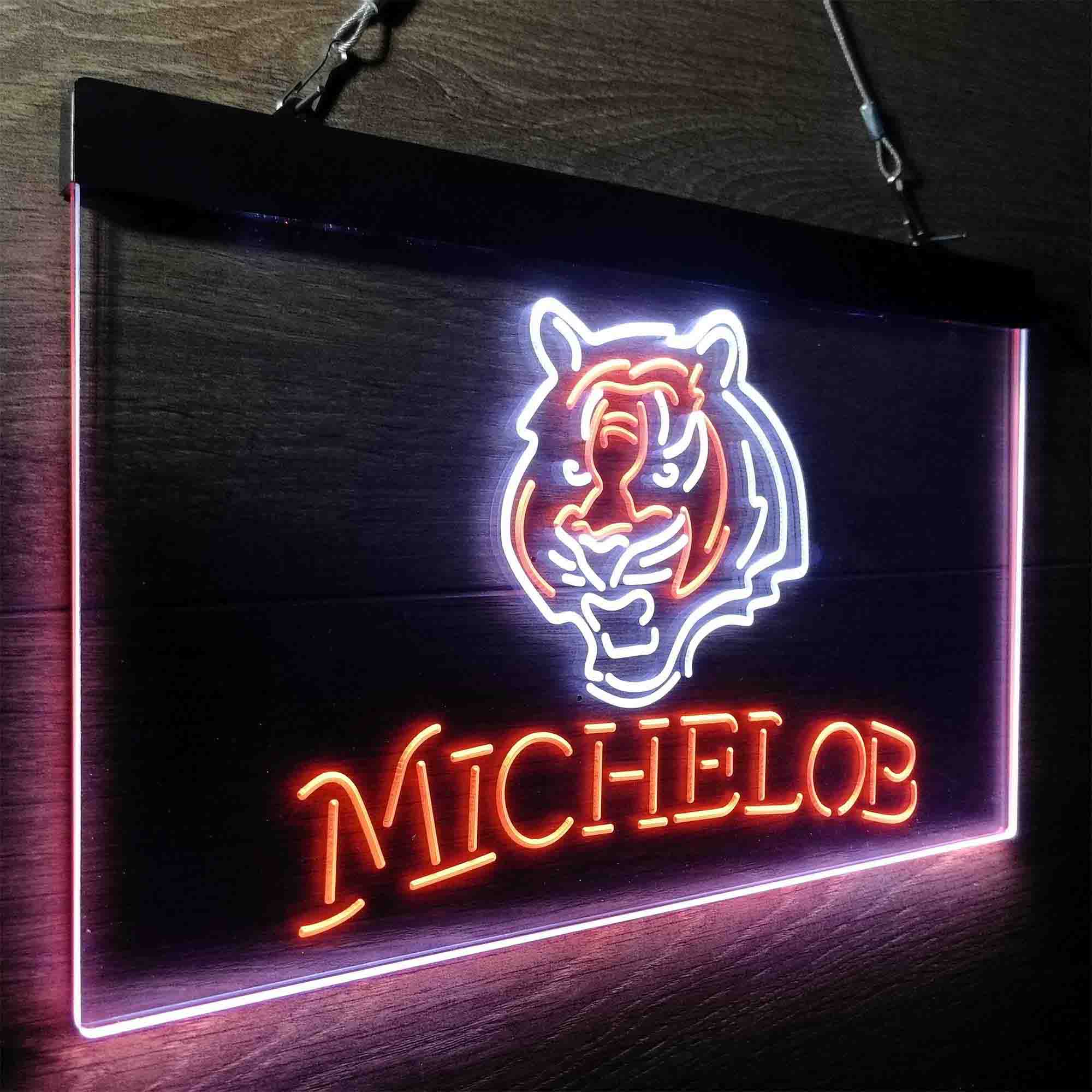 Michelob Bar Cincinnati Bengals Est. 1968 Neon-Like LED Sign - Image 20