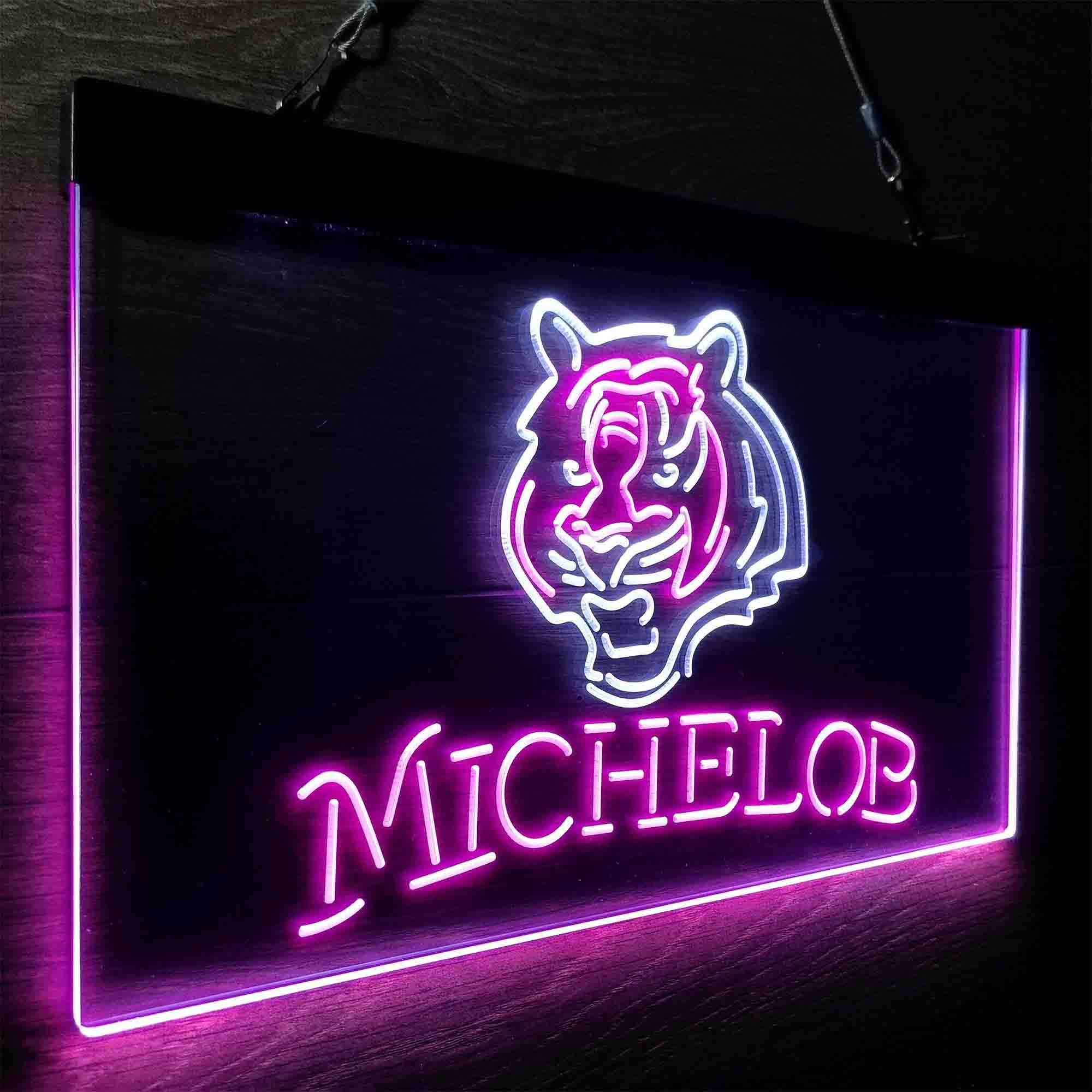 Michelob Bar Cincinnati Bengals Est. 1968 Neon-Like LED Sign - Image 22