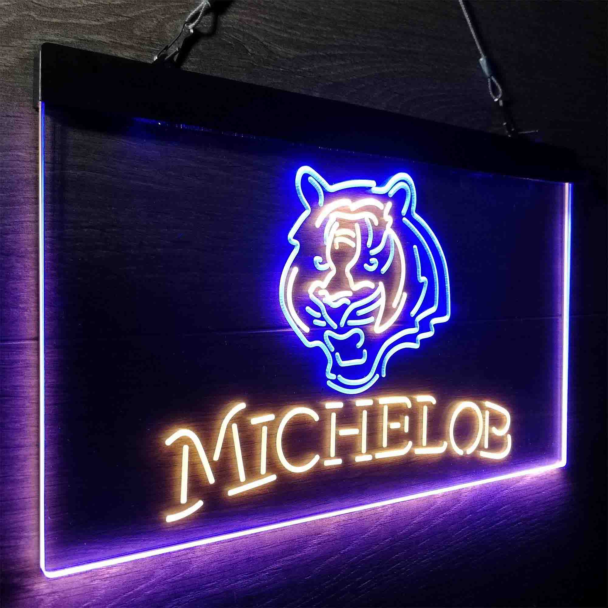 Michelob Bar Cincinnati Bengals Est. 1968 Neon-Like LED Sign - Image 23