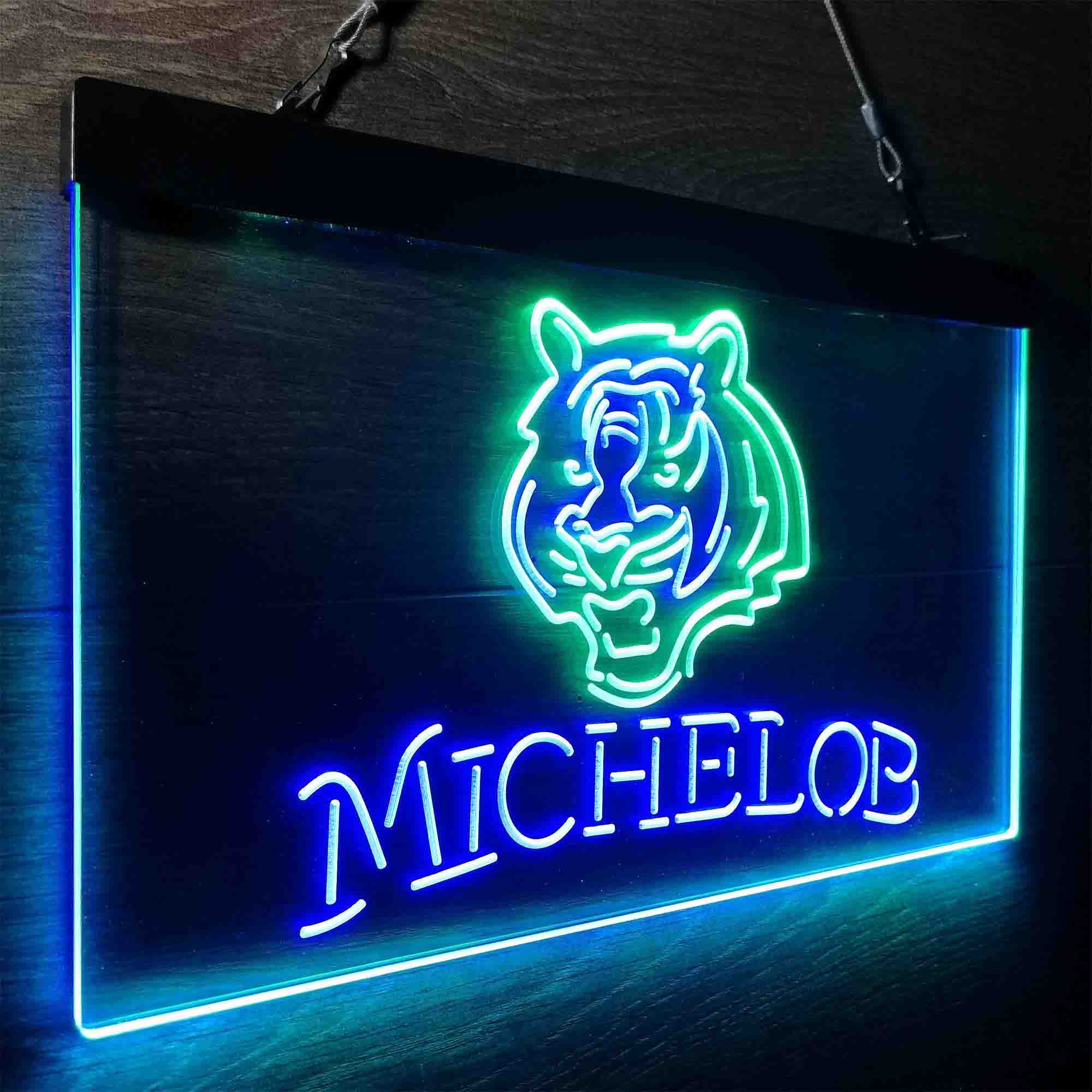 Michelob Bar Cincinnati Bengals Est. 1968 Neon-Like LED Sign - Image 26