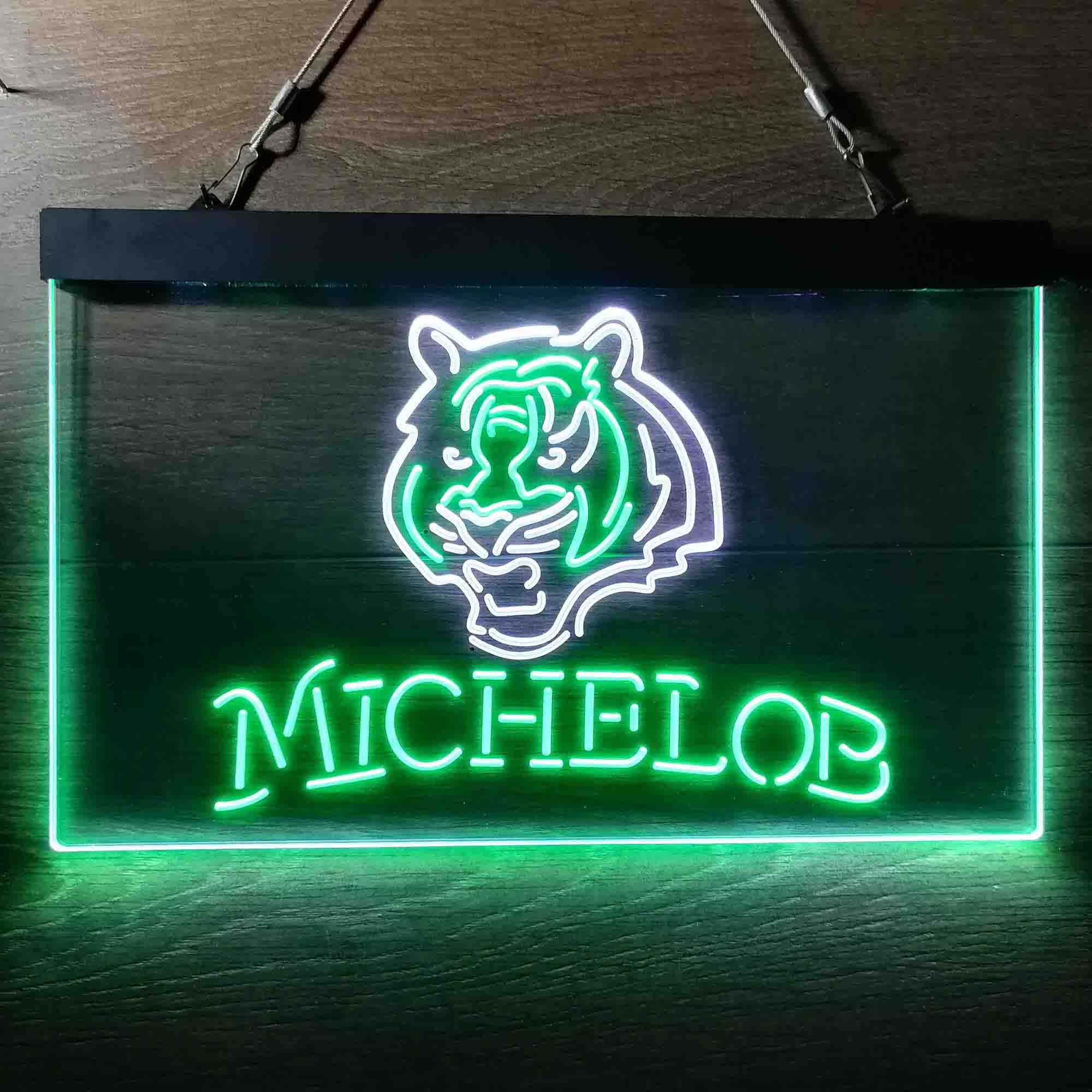 Michelob Bar Cincinnati Bengals Est. 1968 Neon-Like LED Sign - Image 4
