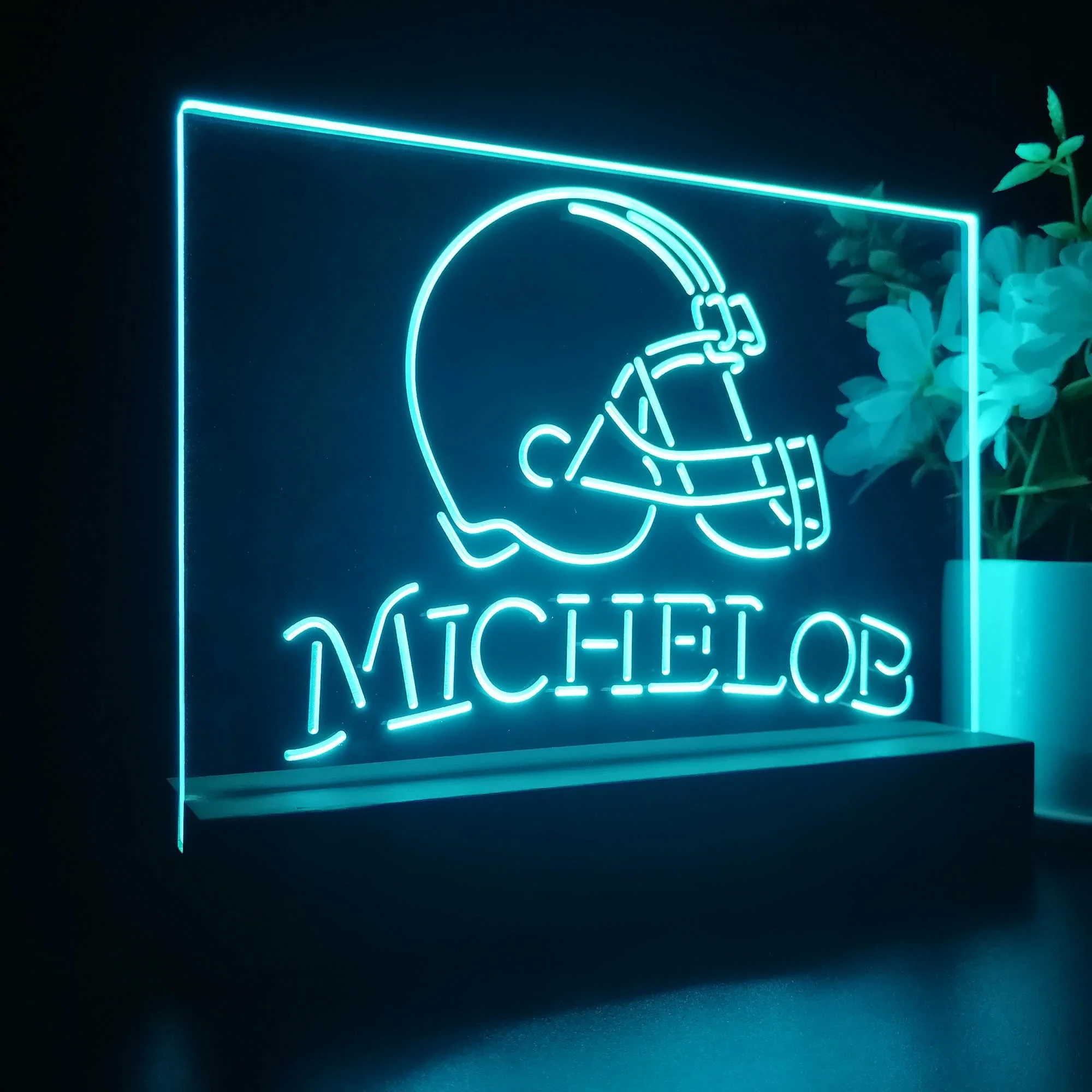 Michelob Bar Cleveland Browns 3D Illusion Night Light Desk Lamp - Image 5