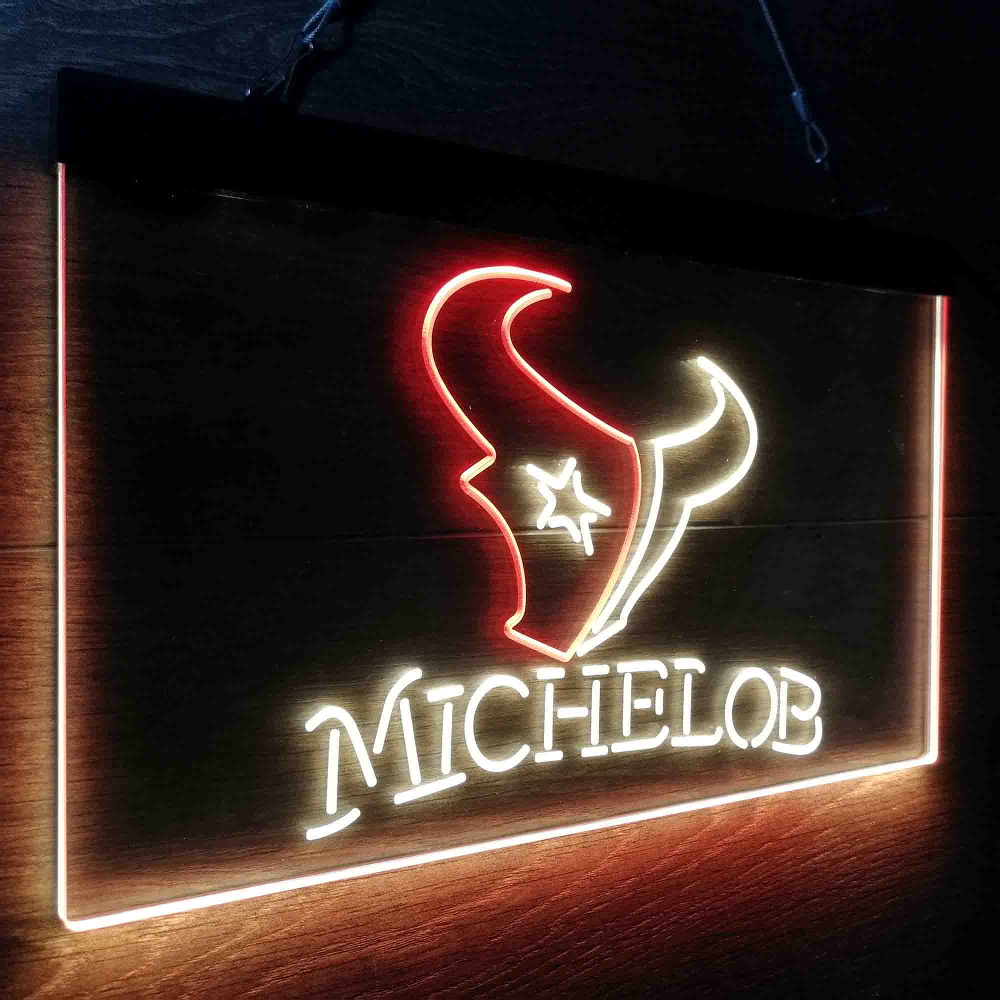 Michelob Bar Houston Texans Est. 2002 Neon-Like LED Sign - Image 16