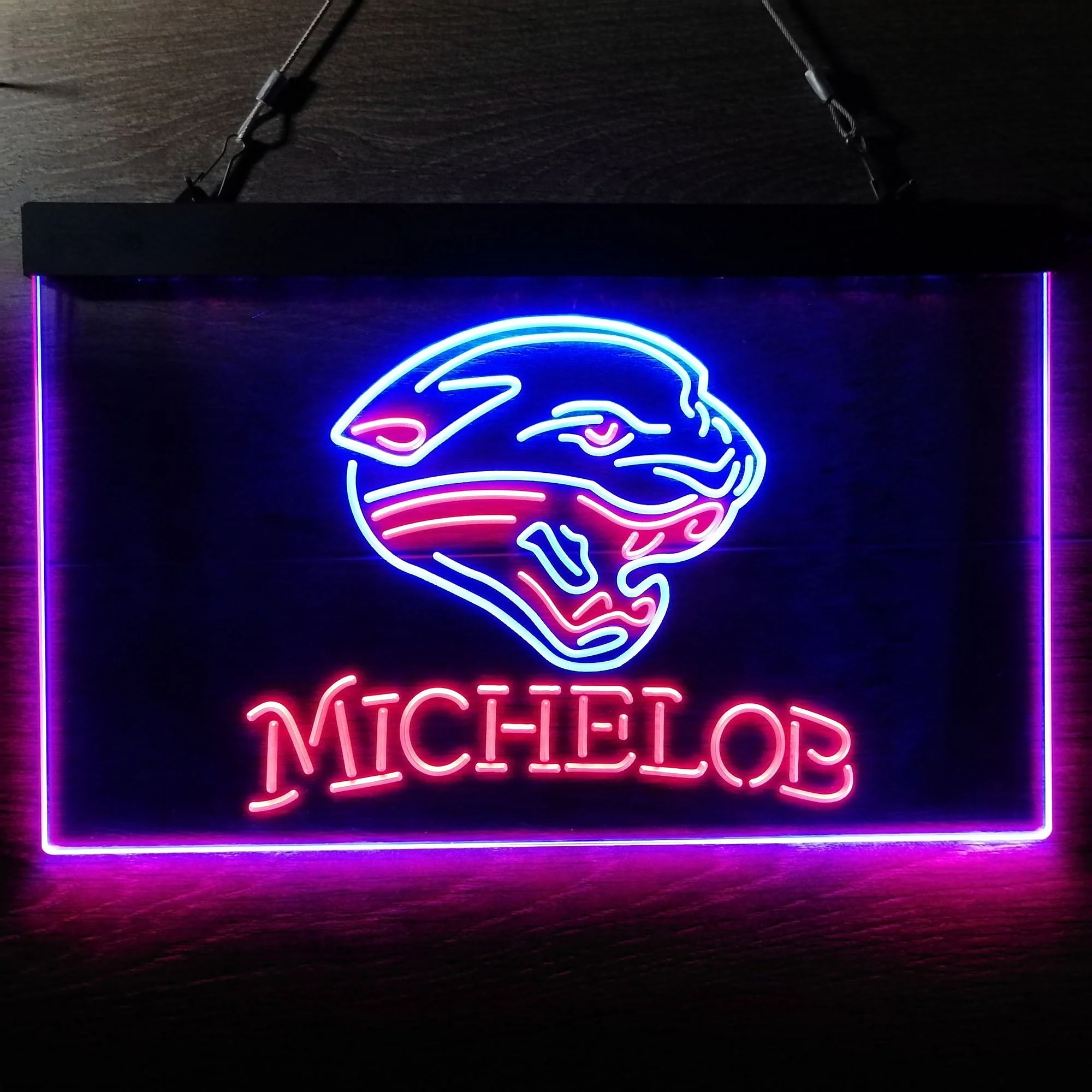 Michelob Bar Jacksonville Jaguars Est. 1995 Neon-Like LED Sign - Image 7