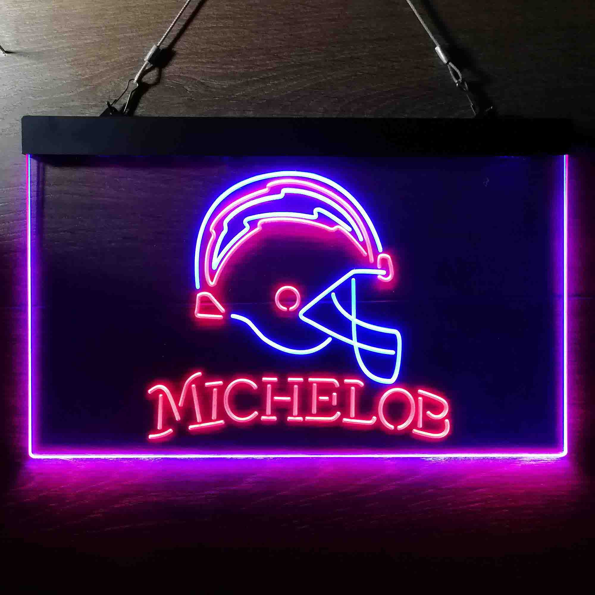 Michelob Bar Los Angeles Chargers Est. 1960 Neon-Like LED Sign - Image 4