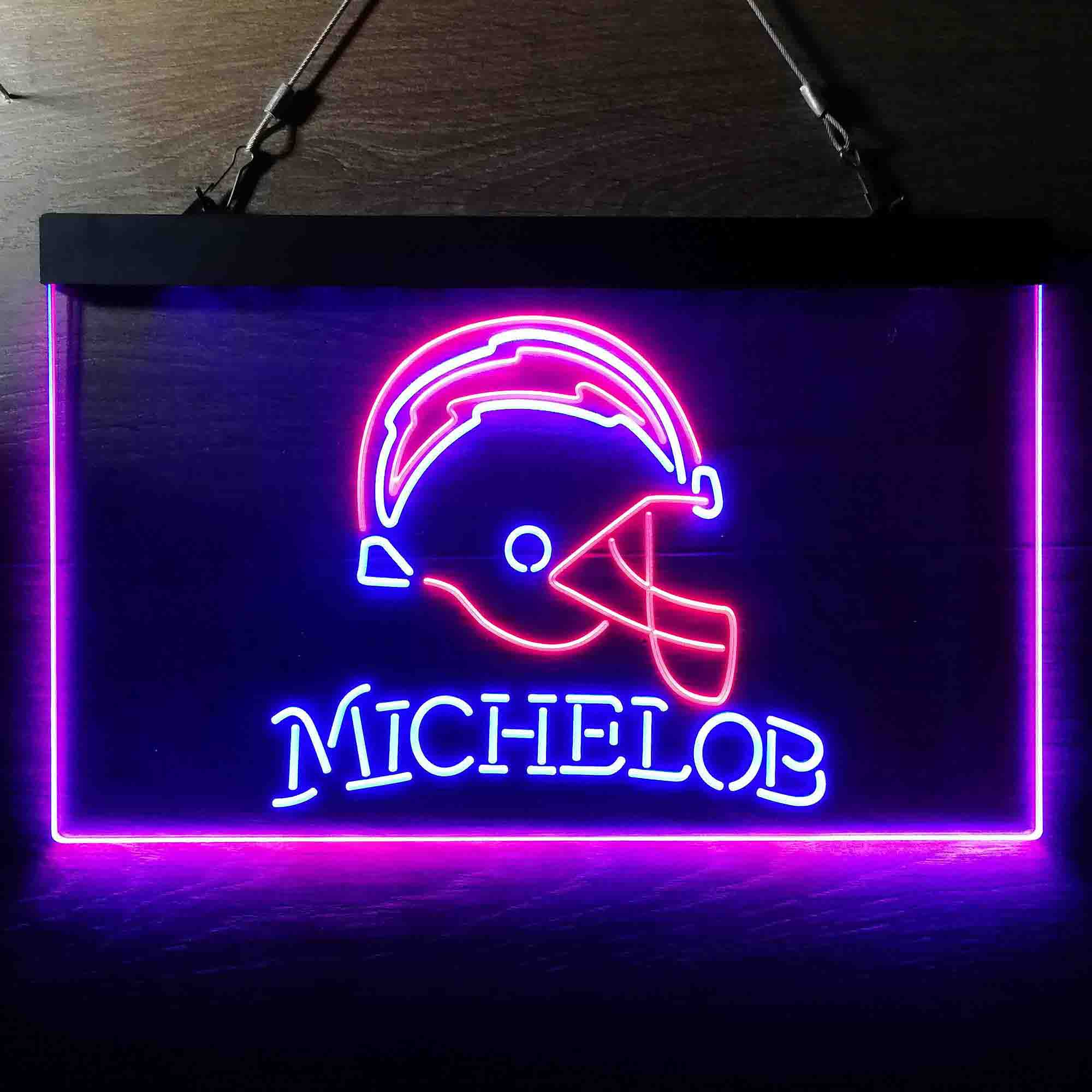 Michelob Bar Los Angeles Chargers Est. 1960 Neon-Like LED Sign - Image 6