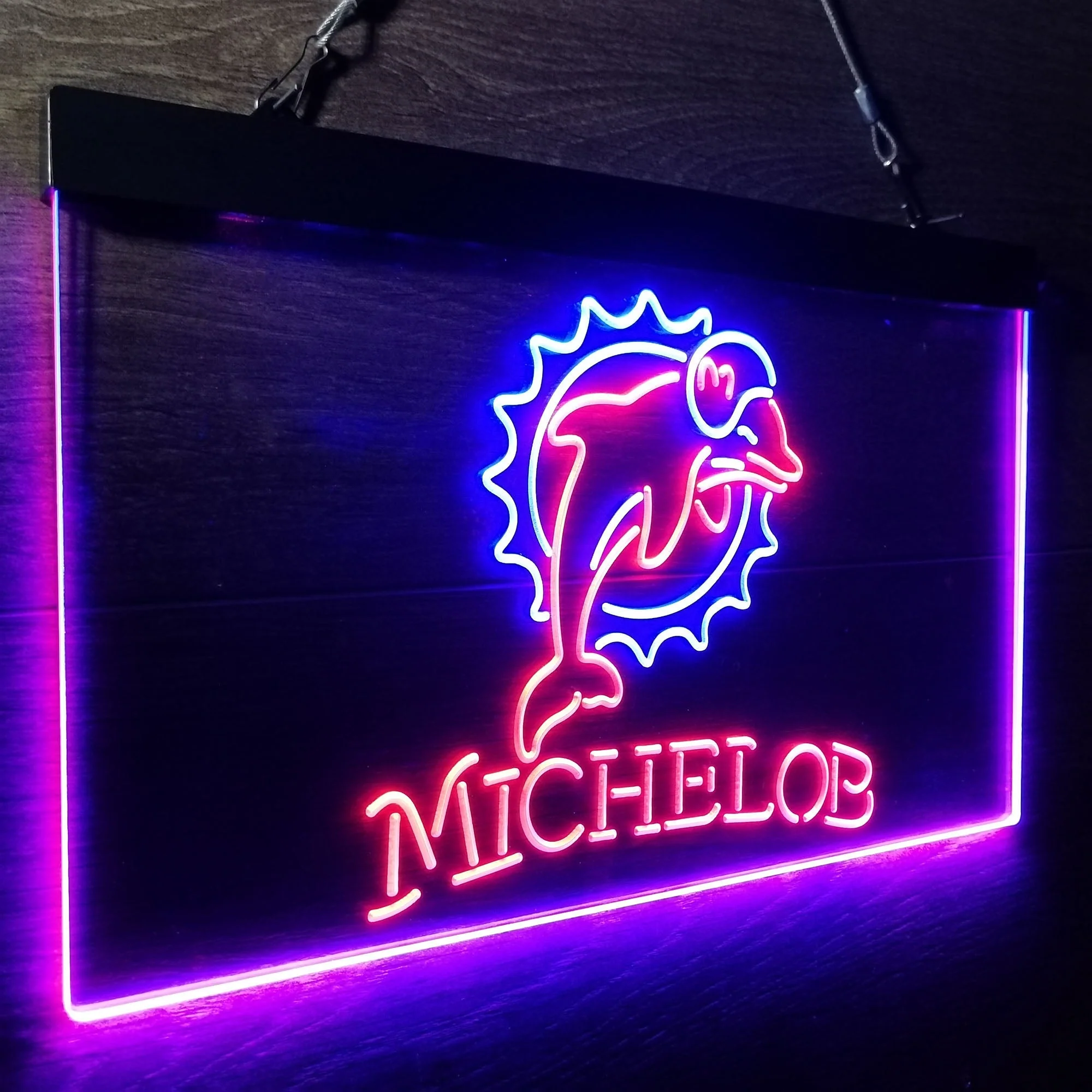 Michelob Bar Miami Dolphins Est. 1966 Neon-Like LED Sign - Image 23