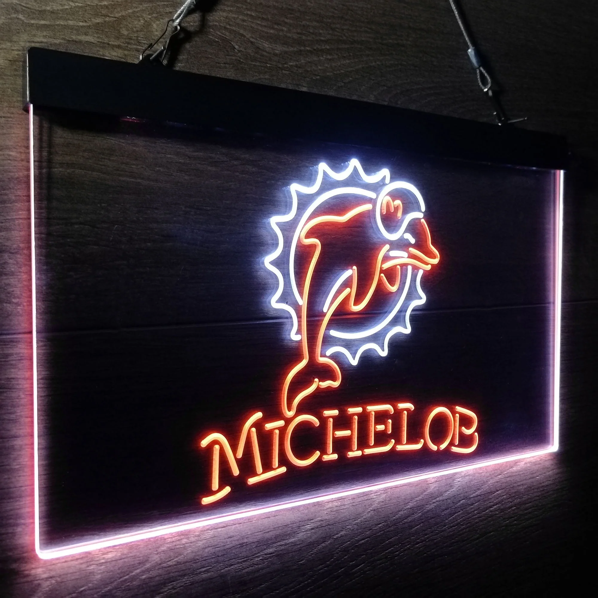 Michelob Bar Miami Dolphins Est. 1966 Neon-Like LED Sign - Image 26