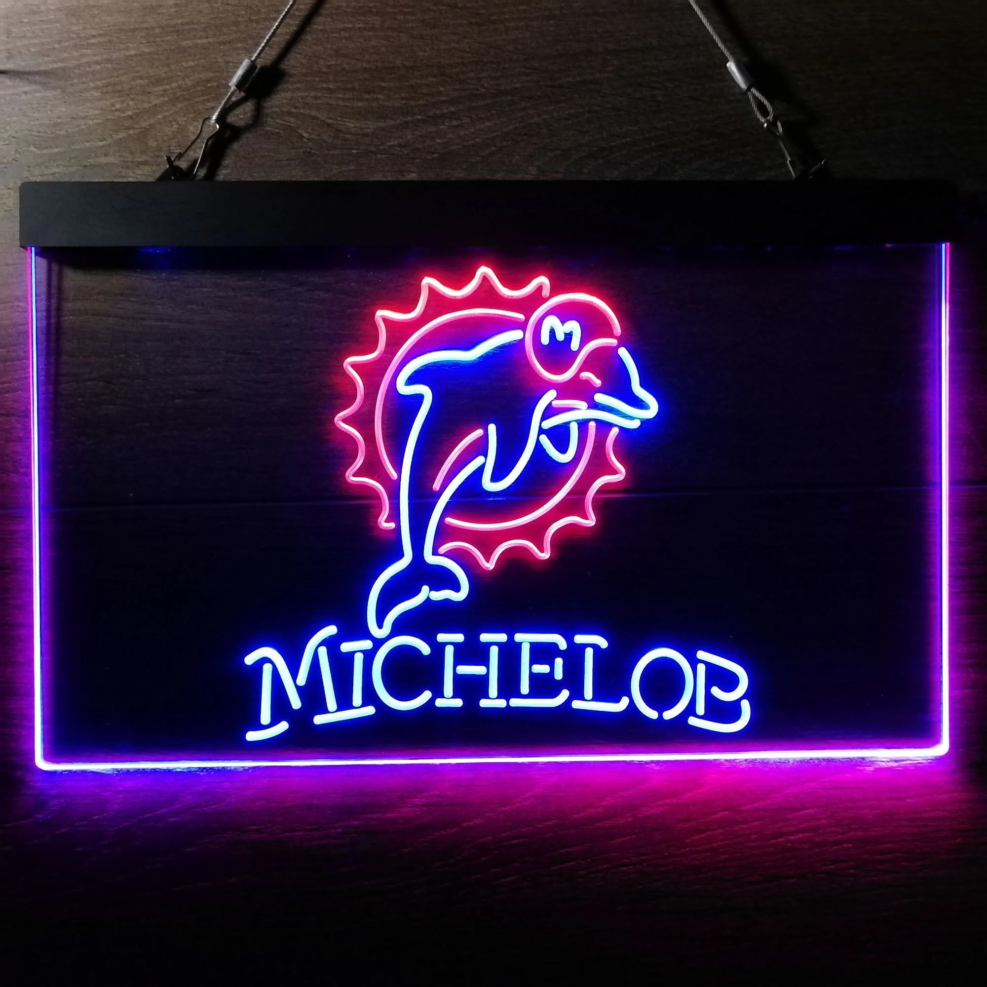 Michelob Bar Miami Dolphins Est. 1966 Neon-Like LED Sign - Image 3