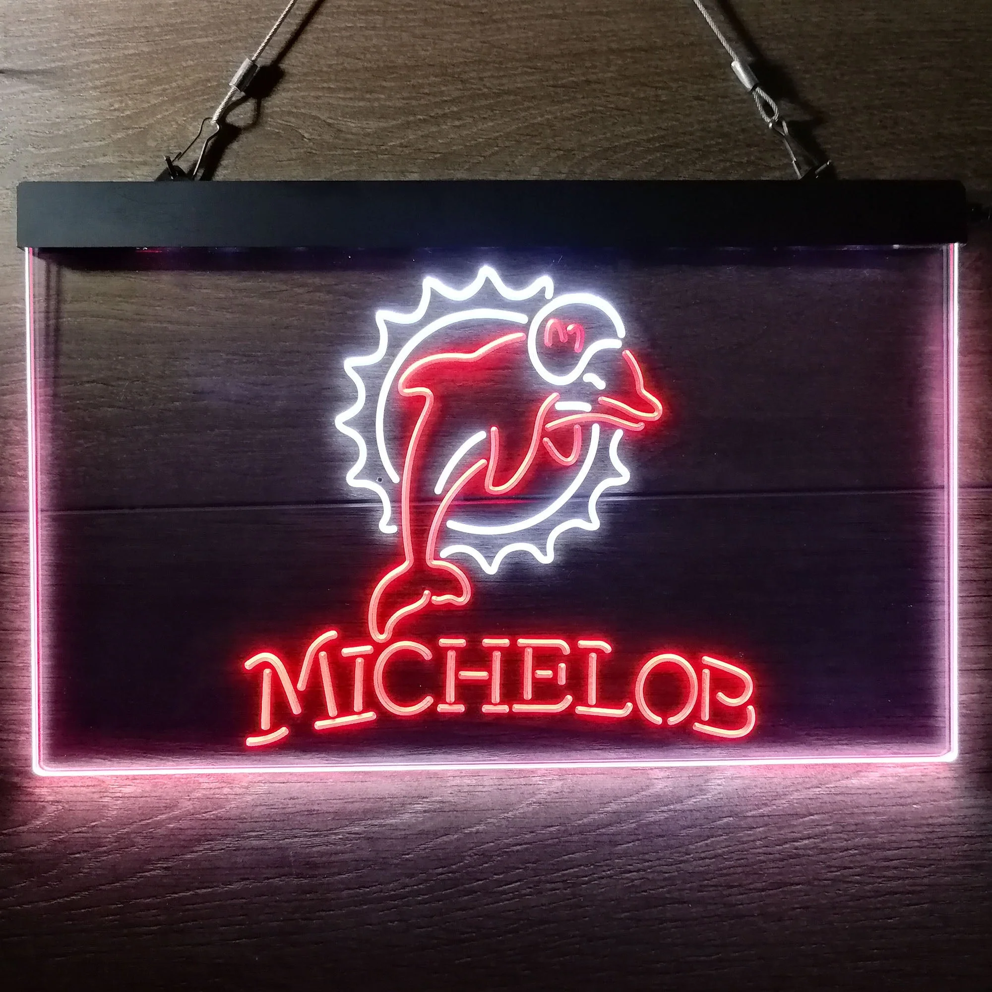 Michelob Bar Miami Dolphins Est. 1966 Neon-Like LED Sign - Image 8